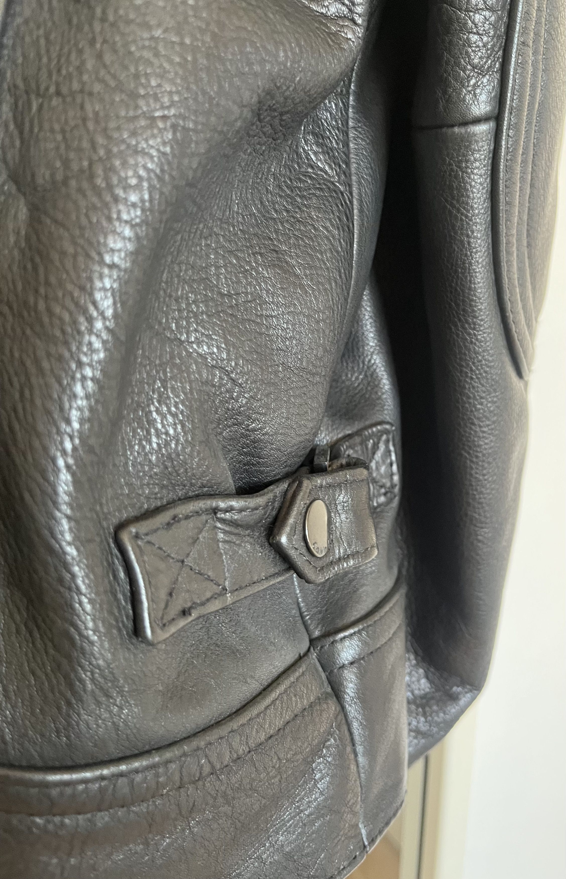 Calvin Klein NOS Vintage CALVIN KLEIN Collection Leather Jacket - NWT Size US XXL / EU 58 / 5 - 4 Thumbnail