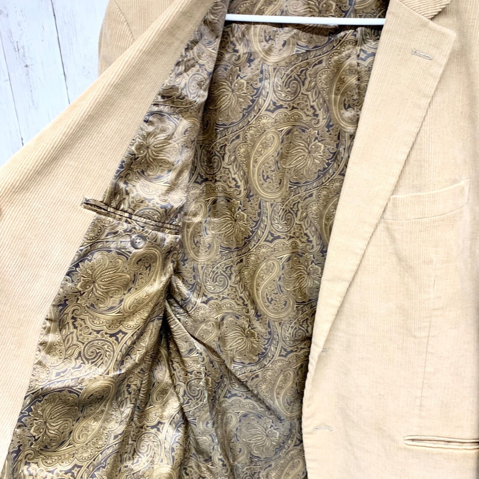 Chaps Chaps Jacket Two Button Single Breasted Cord Paisley Print Size US M / EU 48-50 / 2 - 8 Thumbnail