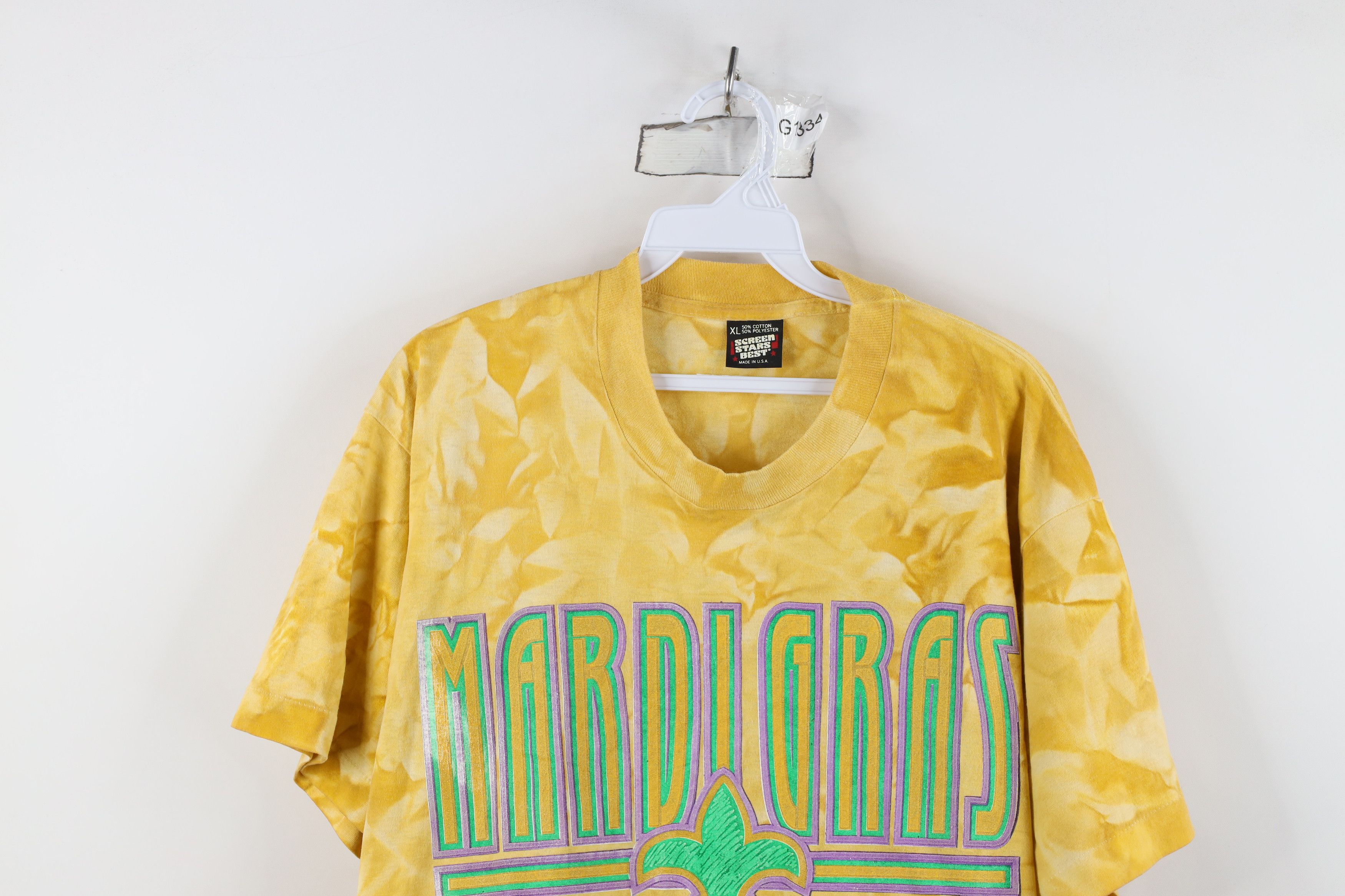 Vintage Vintage 90s Streetwear Mardi Gras New Orleans T-Shirt USA Size US XL / EU 56 / 4 - 2 Thumbnail