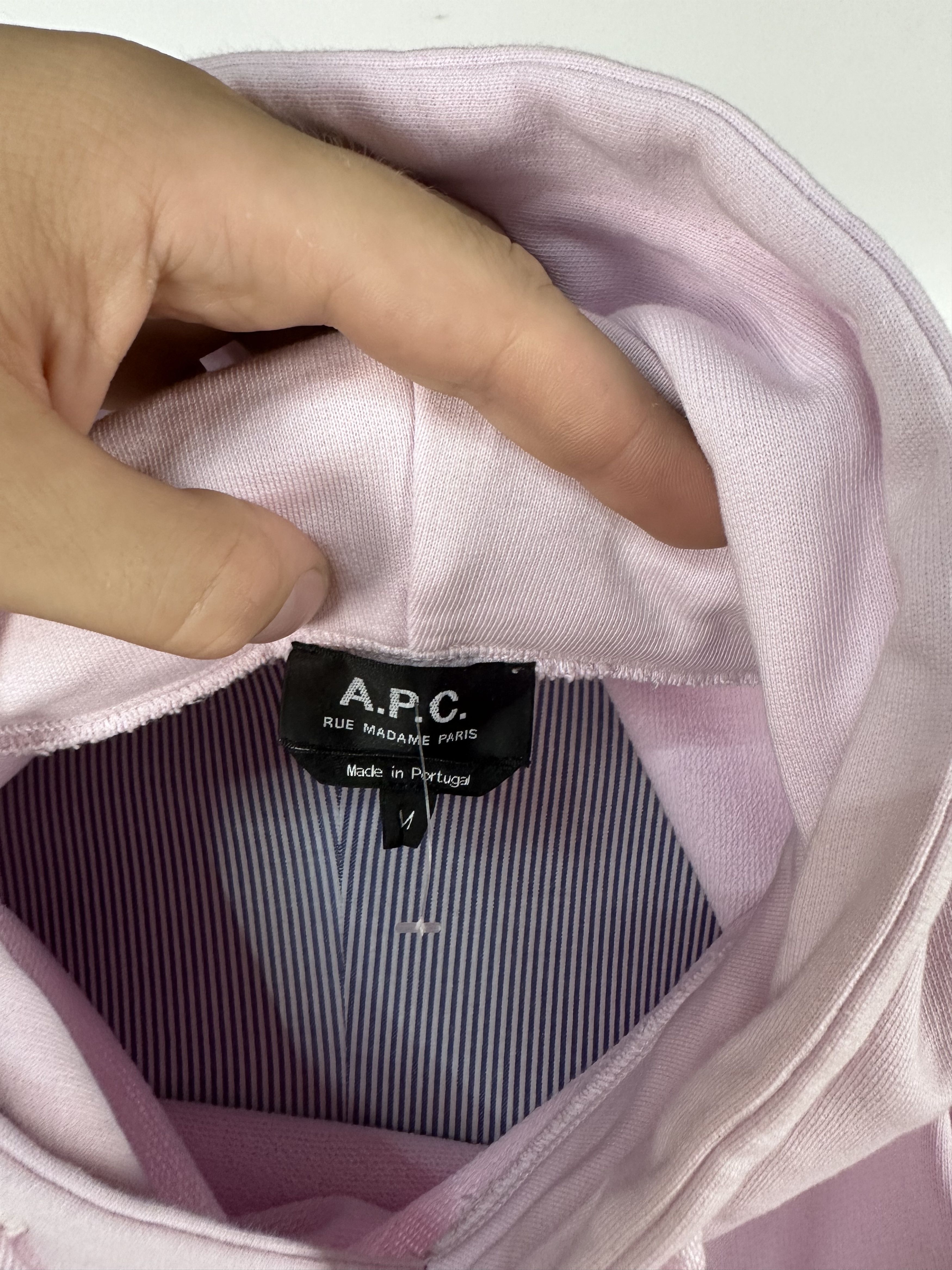 A.P.C. × Grailed A.P.C. Hoodie Pink Logo Womens Size M Size M / US 6-8 / IT 42-44 - 10 Thumbnail