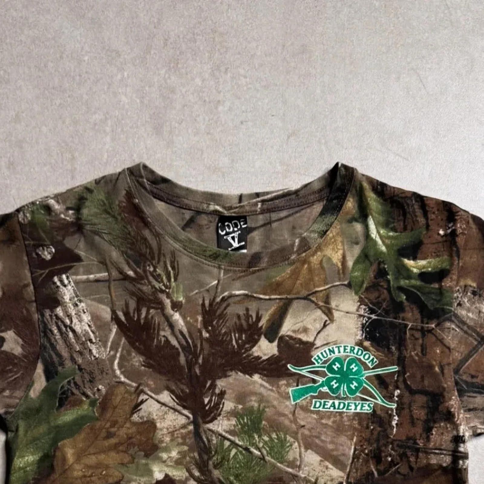 Designer Vintage CODE V Realtree Hunterdon Deadeye T-shirt - 3XS Size US XS / EU 42 / 0 - 3 Thumbnail