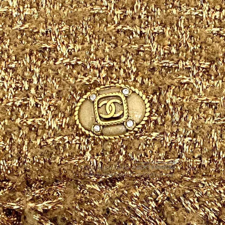 Chanel Chanel Egyptian Craft Workshop Series Golden Woven Tweed T Size 25" / US 0 / IT 36 - 5 Thumbnail