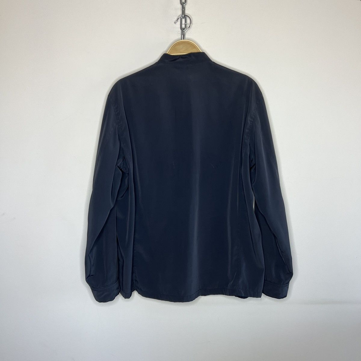 Armani Vintage Giorgio Armani Navy nylon full zip jacket Size US M / EU 48-50 / 2 - 10 Thumbnail