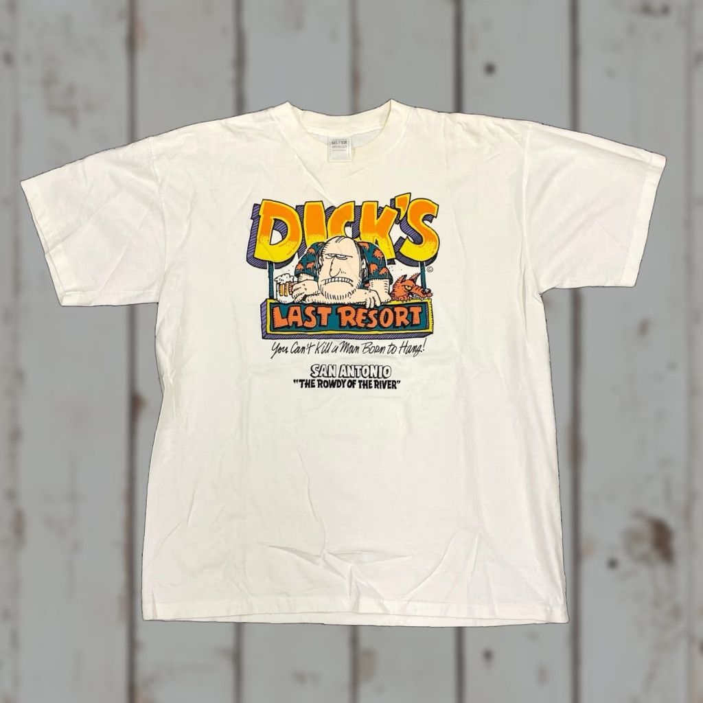 Vintage VINTAGE Dick's Last Resort T-Shirt Mens Beige XL San Antonio Size US XL / EU 56 / 4 - 1 Thumbnail