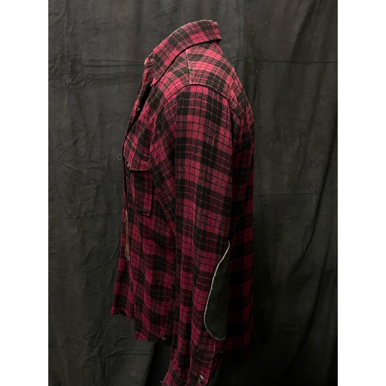 Vintage 30s 40s Vintage Pendleton Red Black Plaid Flannel Work Shirt Size US M / EU 48-50 / 2 - 2 Thumbnail