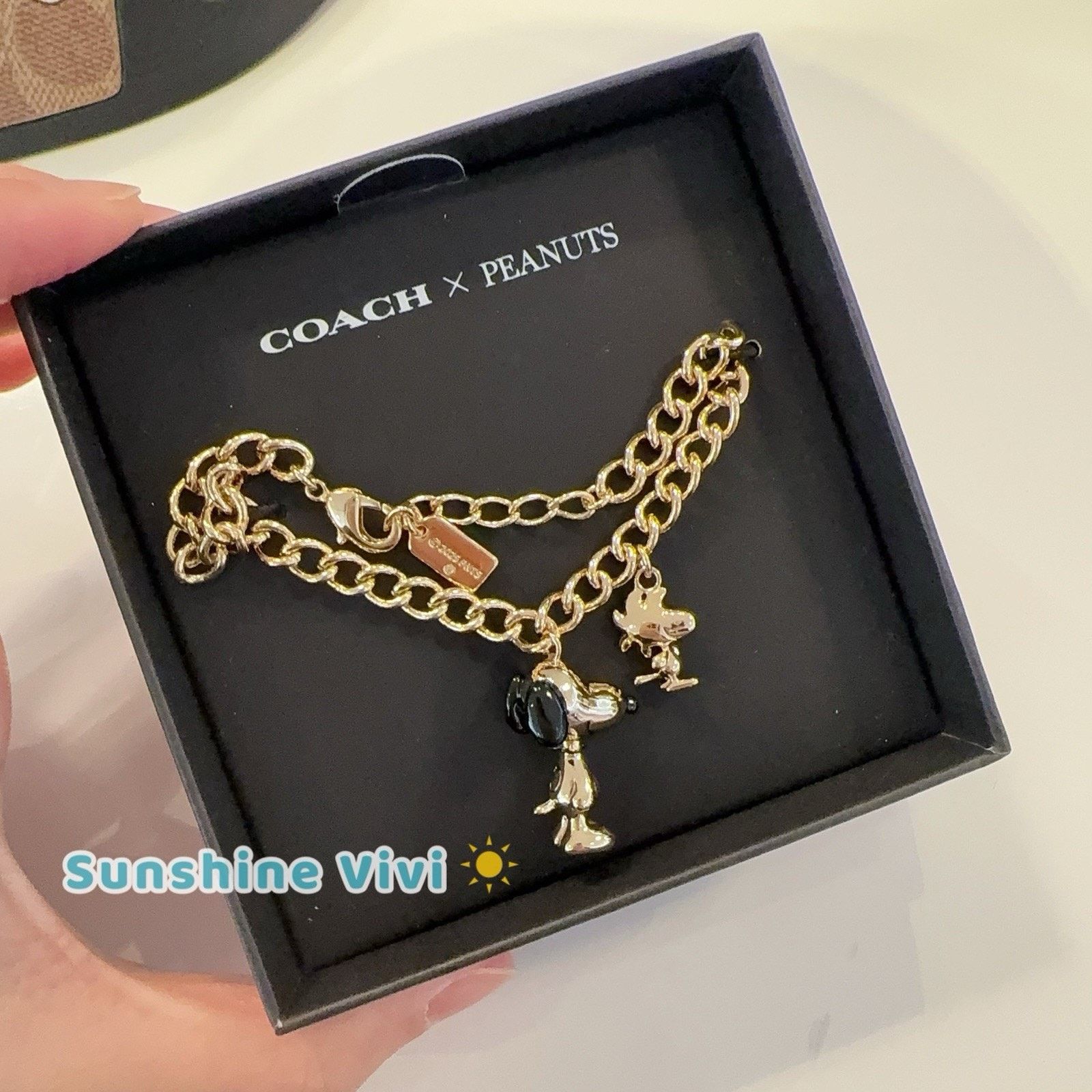 Coach NWT COACH x PEANUTS Snoopy Woodstock Charm Bracelet CCA50 Size ONE SIZE - 1 Thumbnail