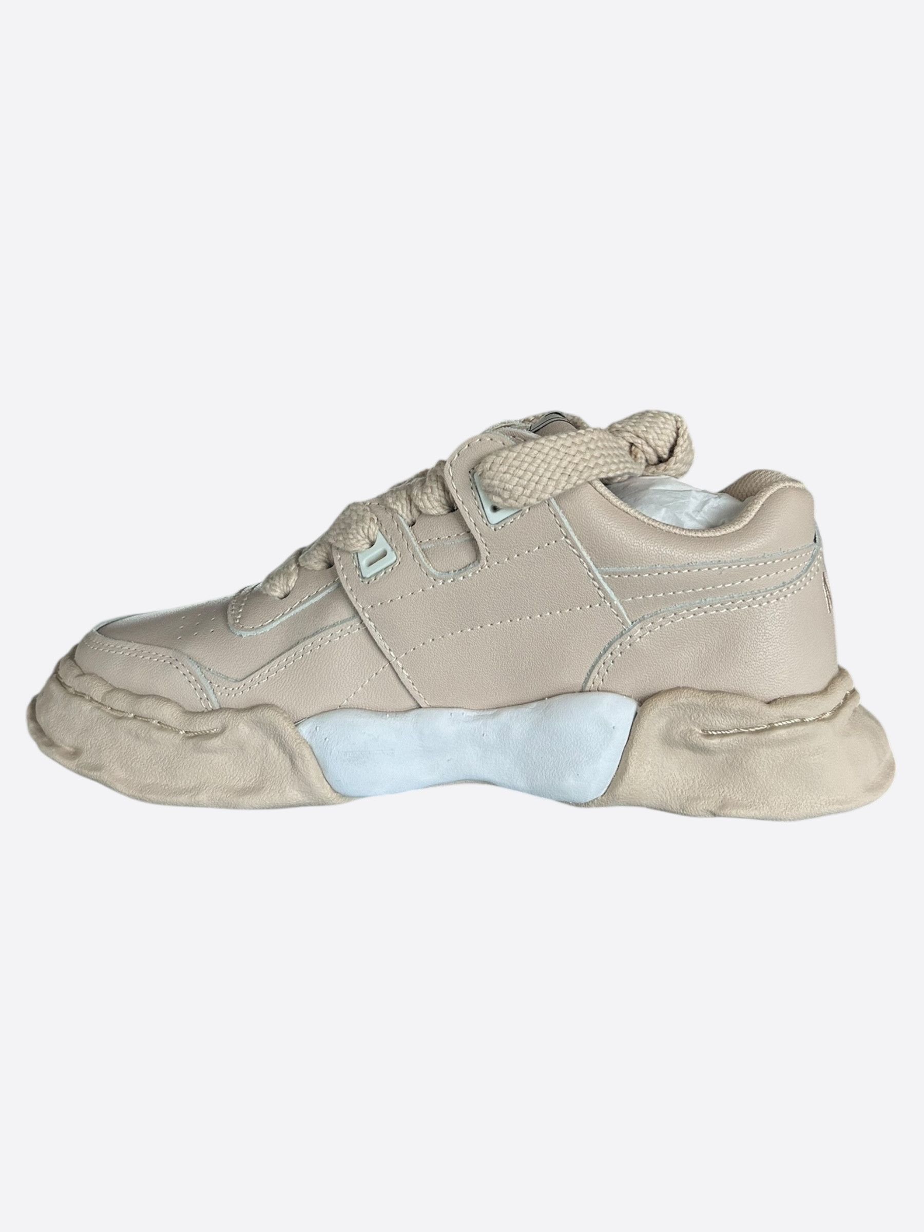 Maison MIHARA YASUHIRO Maison Mihara Yasuhiro Beige & White Parker Sneakers Size US 5 / EU 37 - 6 Thumbnail