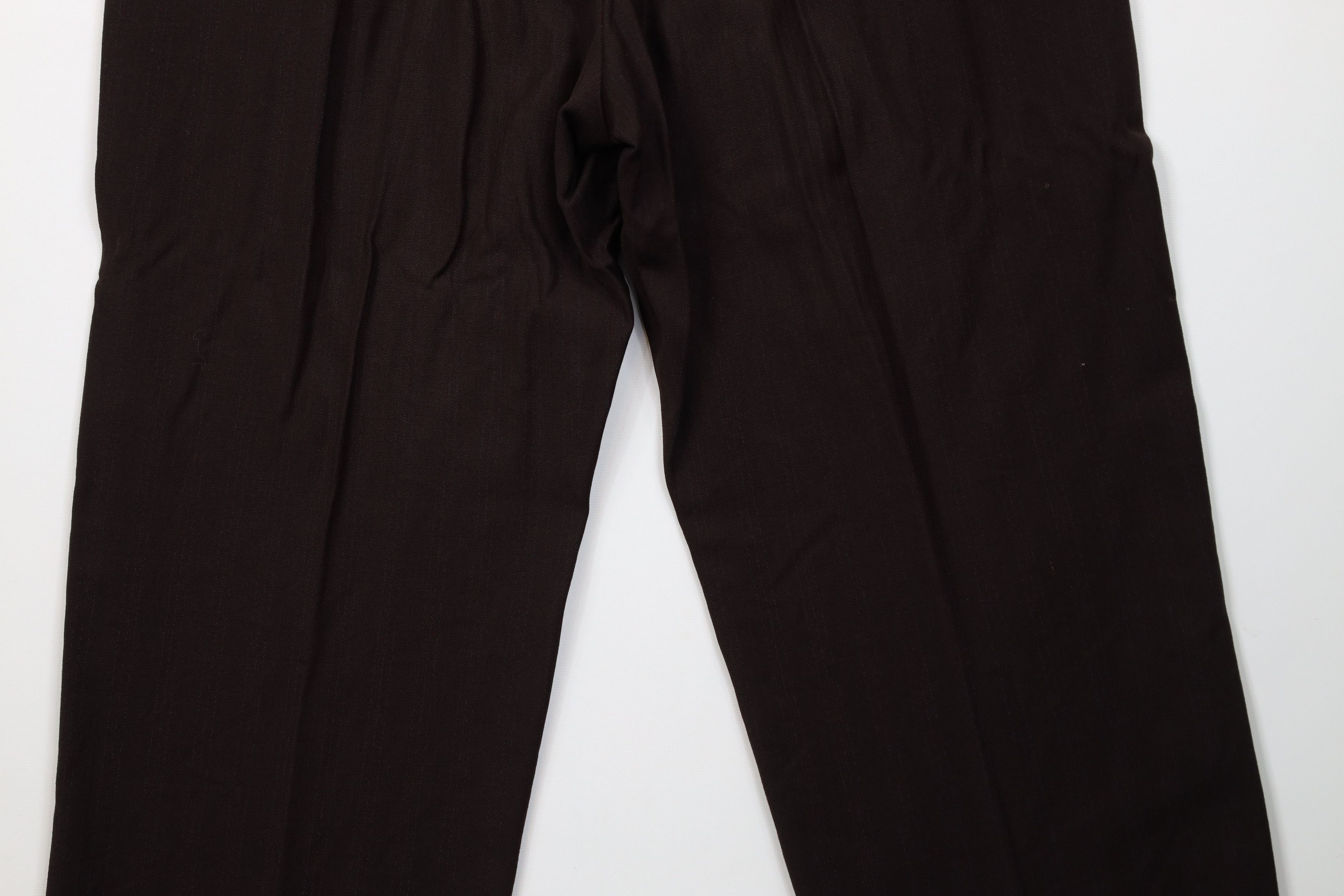 Vintage Vintage 30s 40s Wool Striped Chino Pants Button Fly USA Size US 32 / EU 48 - 12 Thumbnail