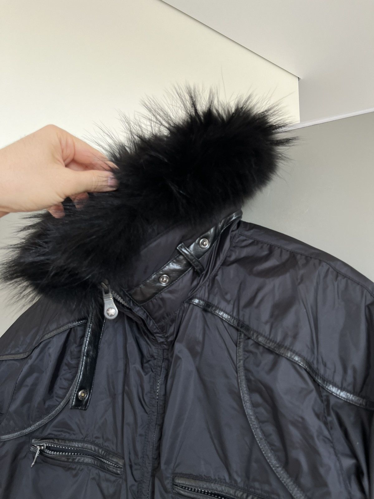 If Six Was Nine × JET SET JET SET Y2K Opium Style Bomber Jacket with Fur Size XS / US 0-2 / IT 36-38 - 4 Thumbnail