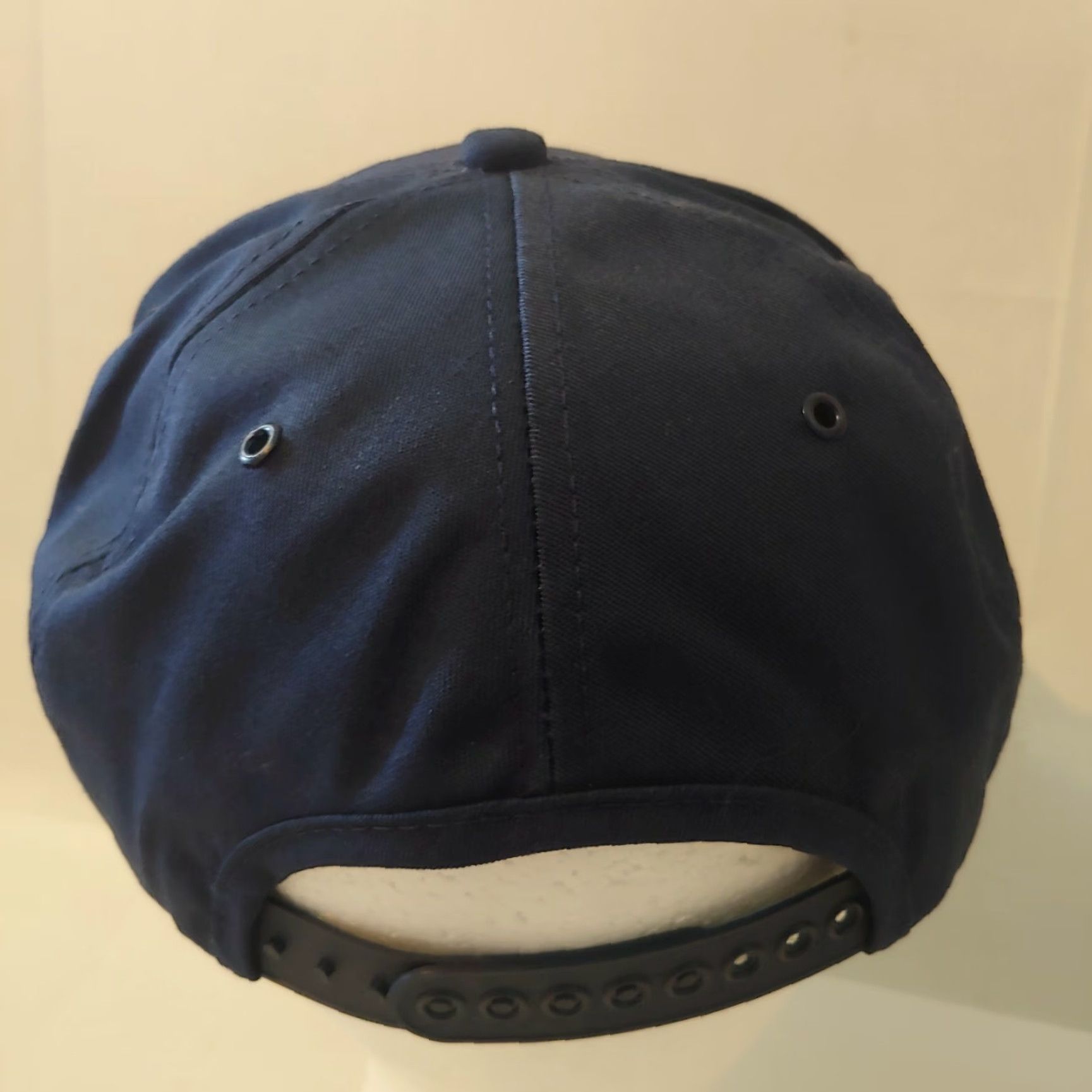 Vintage VINTAGE American Legion Hat Adult Navy Blue Gold Star Snap Back Flat Brim Veteran Size ONE SIZE - 4 Thumbnail