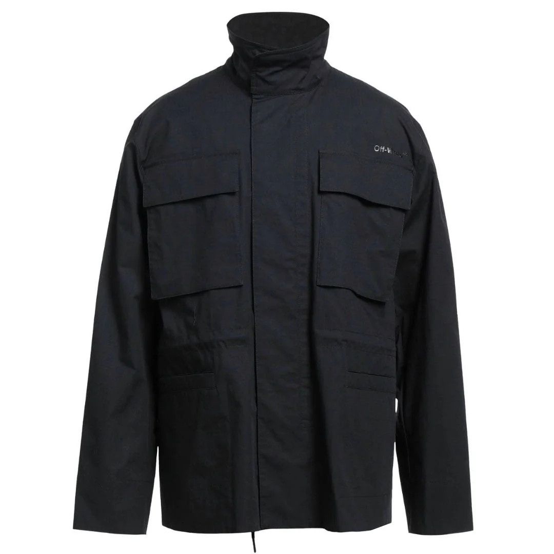 Off-White o1gr1nt1124 Diag Tab Field Jacket in Black Size US L / EU 52-54 / 3 - 1 Thumbnail