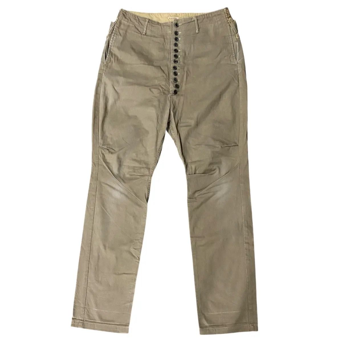 Kapital Kapital Clown Linen Waist Cotton Pants Camel Distressed Size US 32 / EU 48 - 3 Thumbnail