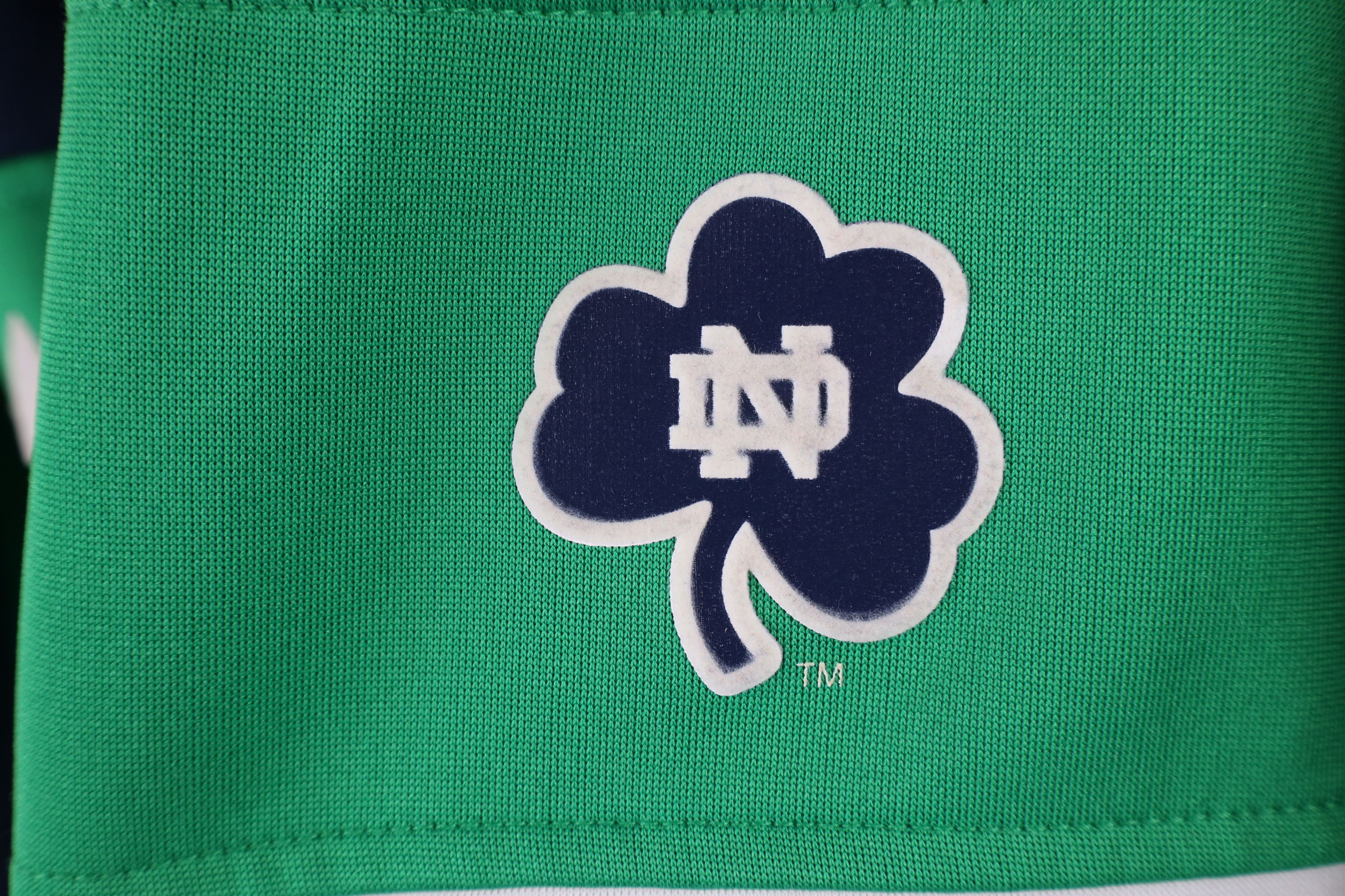 Adidas × Vintage Retro Adidas Striped Notre Dame University Track Jacket Size US L / EU 52-54 / 3 - 6 Thumbnail