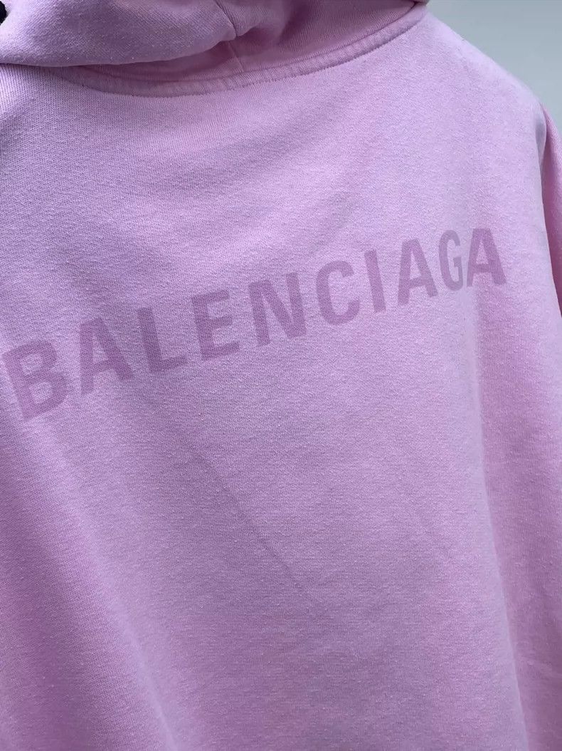 Balenciaga Balenciaga Pink Letter Hooded Sweatshirt Size US S / EU 44-46 / 1 - 3 Thumbnail