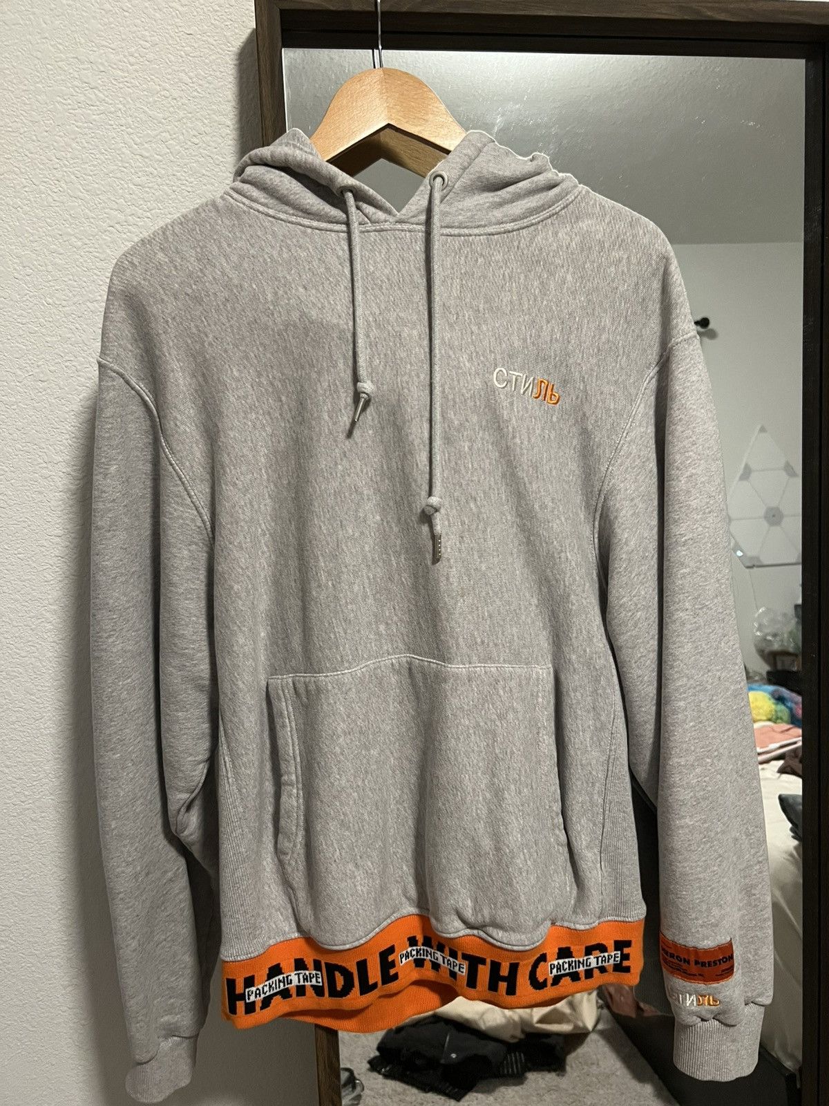 Heron Preston Heron Preston Grey Hoodie Sweatshirt Size US XS / EU 42 / 0 - 1 Thumbnail