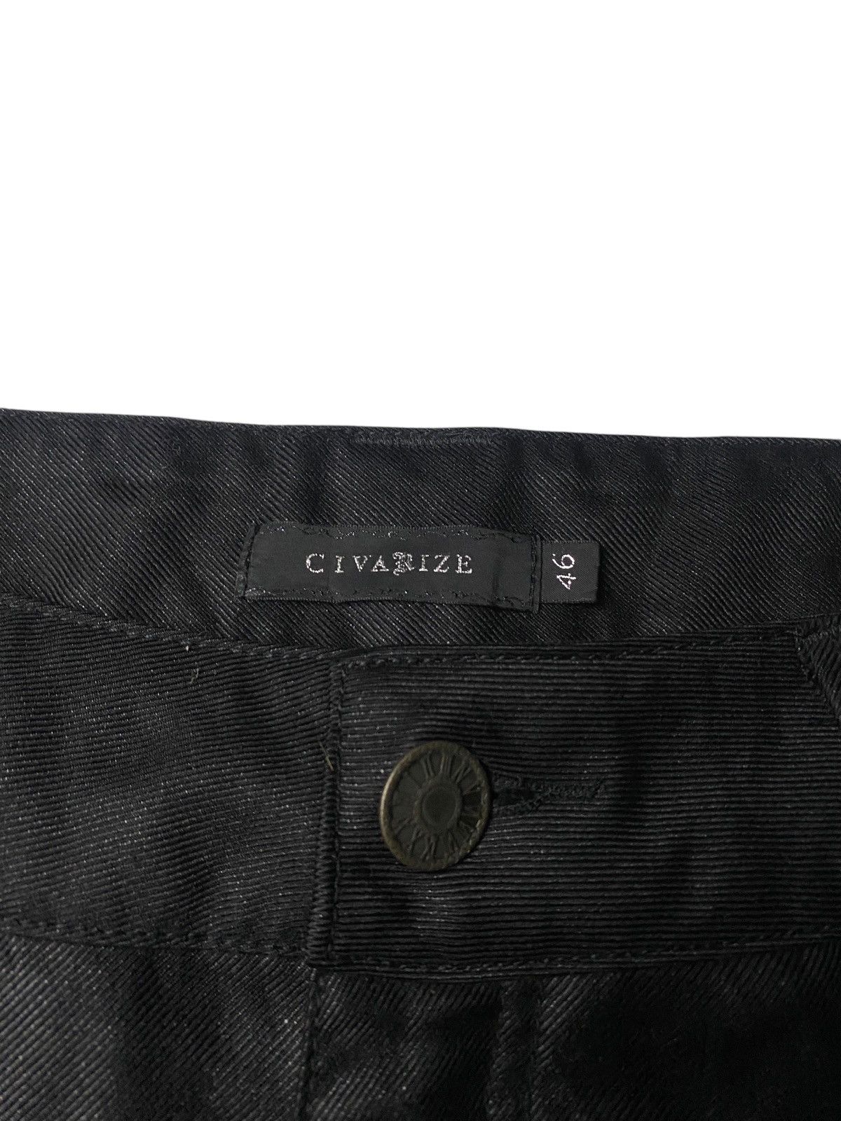 If Six Was Nine 2000's Civarize Waxed Zip Shorts Size US 31 - 8 Thumbnail