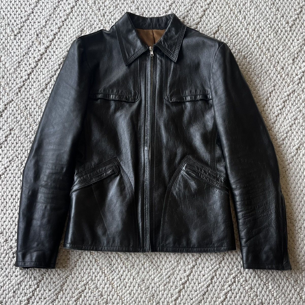 Jean Paul Gaultier Homme SS00 leather jacket