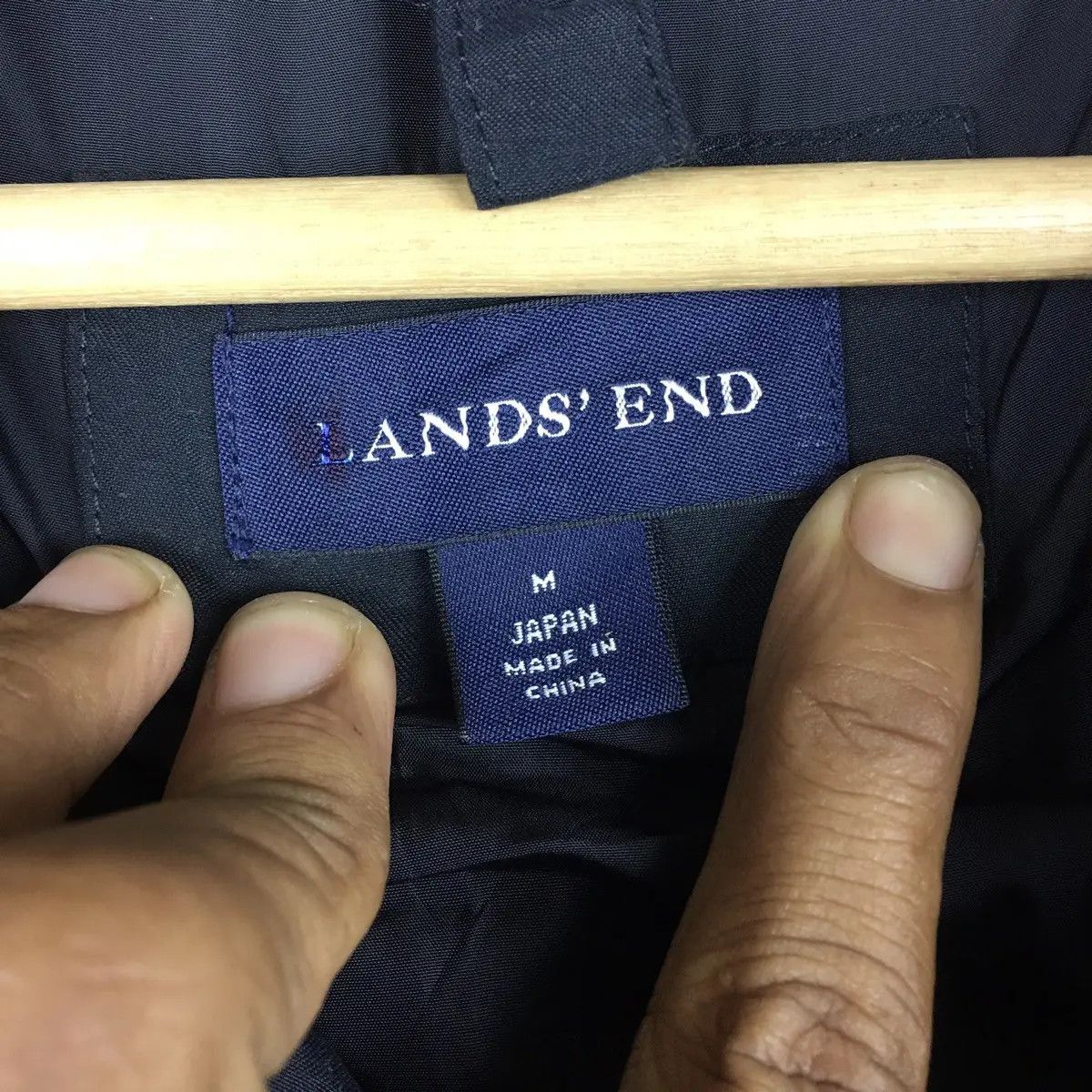 Lands' End Vtg LANDS’ END Jacket Parka Trench Hoodie Outdoor Sweater Size M / US 6-8 / IT 42-44 - 4 Thumbnail