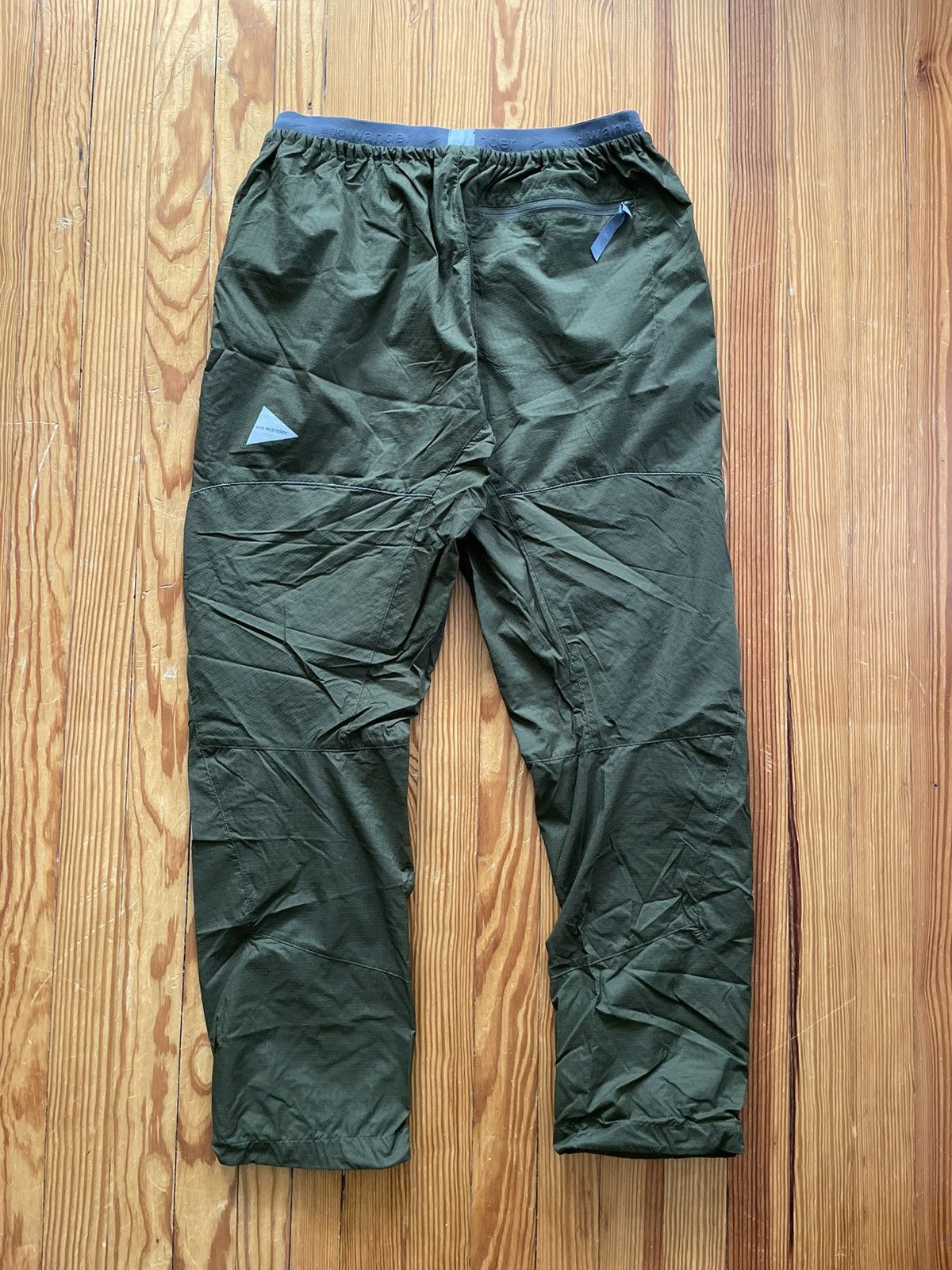 And Wander And Wander Breath Rip Ultralight Ripstop Track Pants Olive Size US 32 / EU 48 - 2 Thumbnail