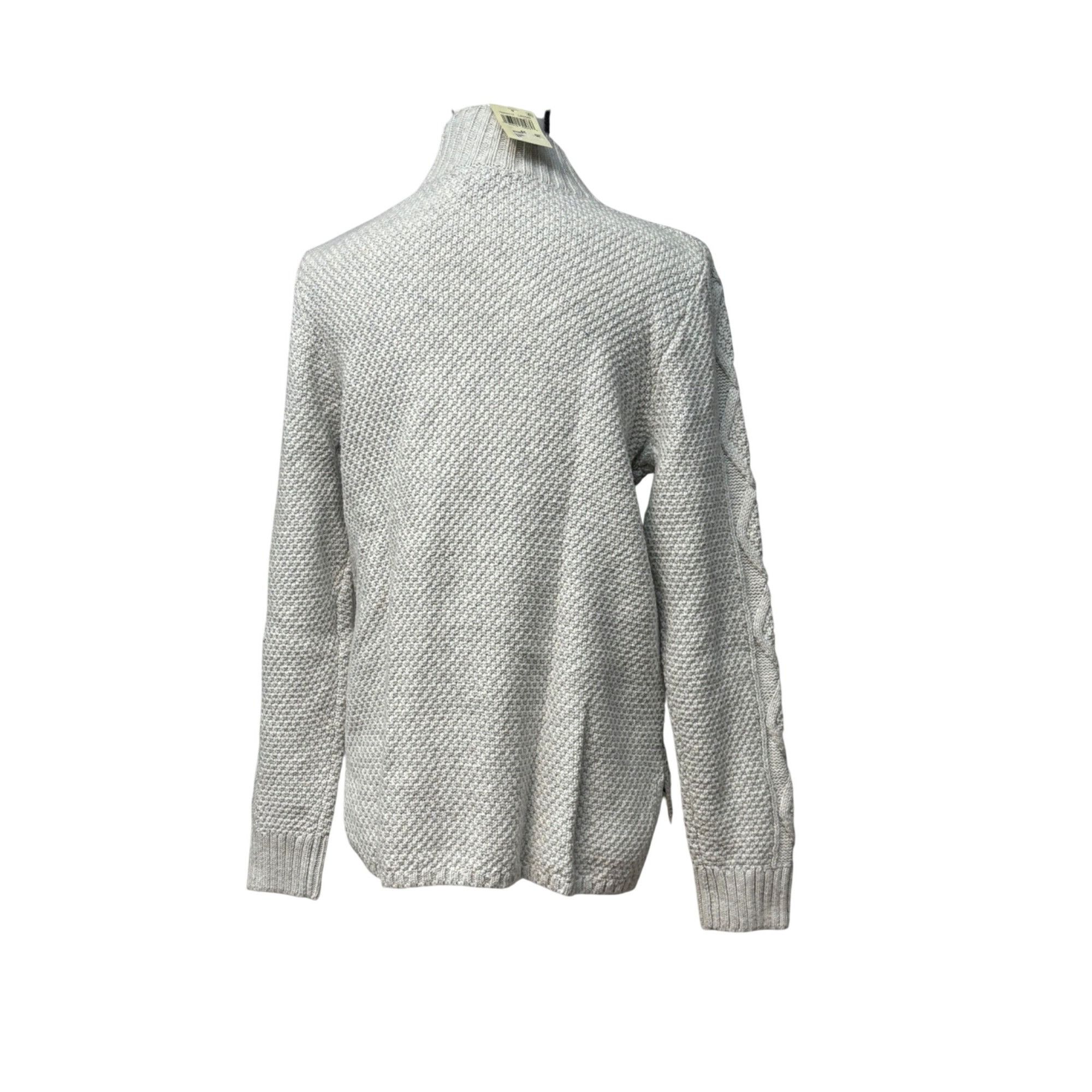 Lucky Brand Lucky Brand Cable Knit Turtleneck Sweater, Gray, Size M Size M / US 6-8 / IT 42-44 - 6 Thumbnail