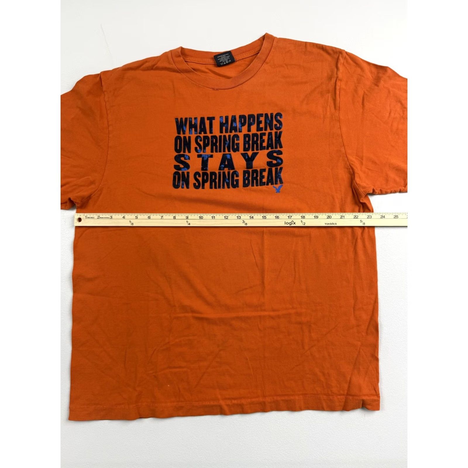 American Eagle Outfitters American Eagle Outfitters Shirt Mens XL Orange Spring Break Graphic Tee Size US XL / EU 56 / 4 - 5 Thumbnail