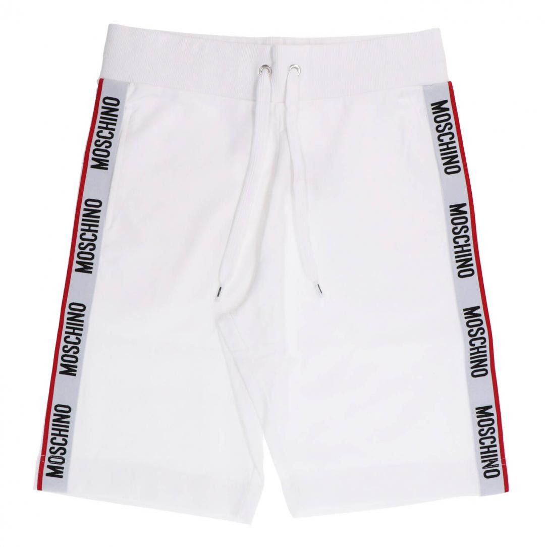Moschino o1y0225 Logo Short in White Size US 28 / EU 44 - 1 Thumbnail
