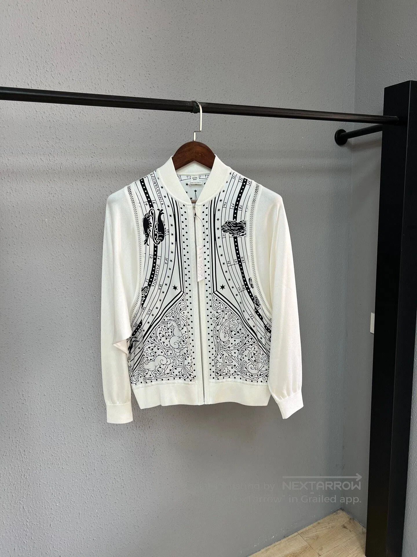 Hermes Hermes Starry Silk Baseball Jacket. Size S / US 4 / IT 40 - 1 Thumbnail