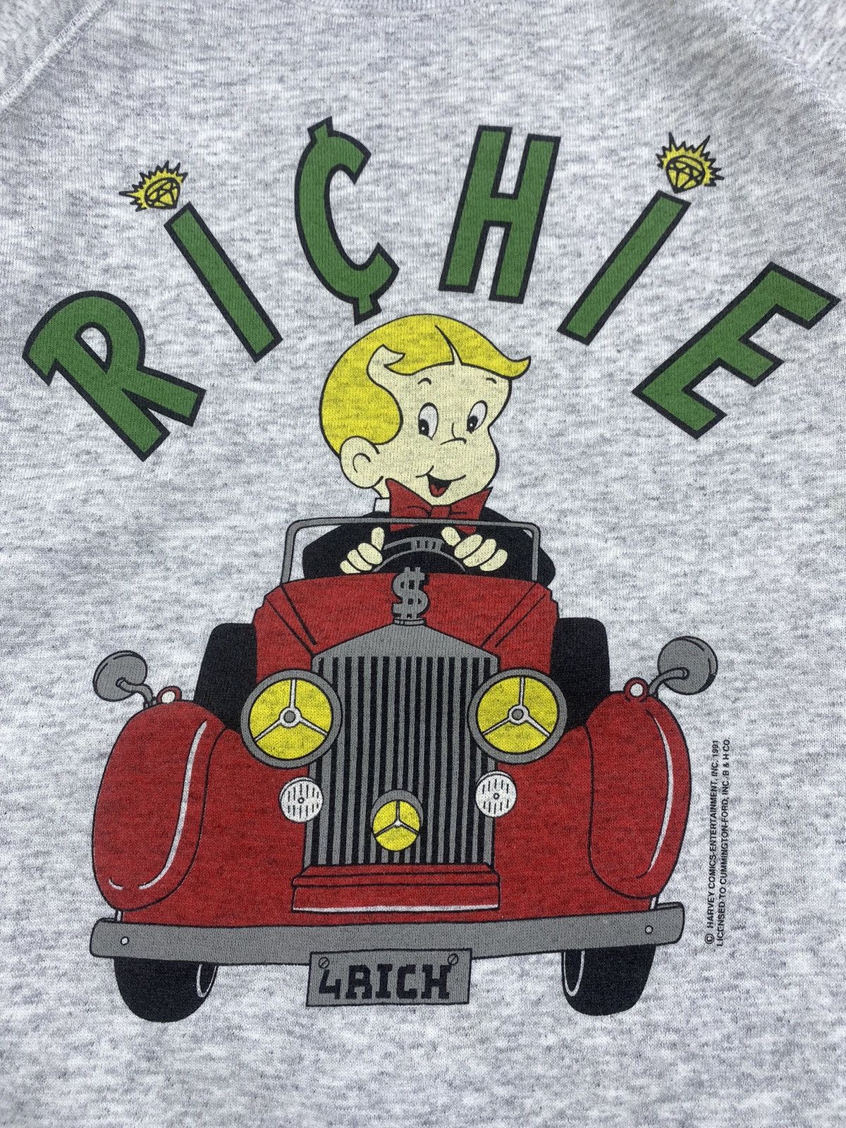 Vintage Harvey Comics RICHIE RICH sweatshirts Size US L / EU 52-54 / 3 - 4 Thumbnail