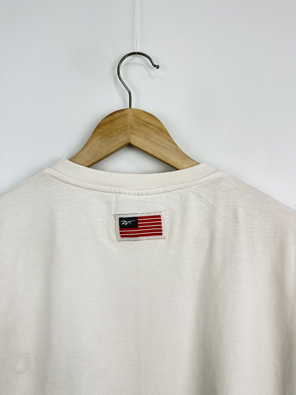 Reebok 🇺🇸 Vintage 90s Reebok USA T-Shirt United States Flag Rare Y2K Size US M / EU 48-50 / 2 - 10 Thumbnail