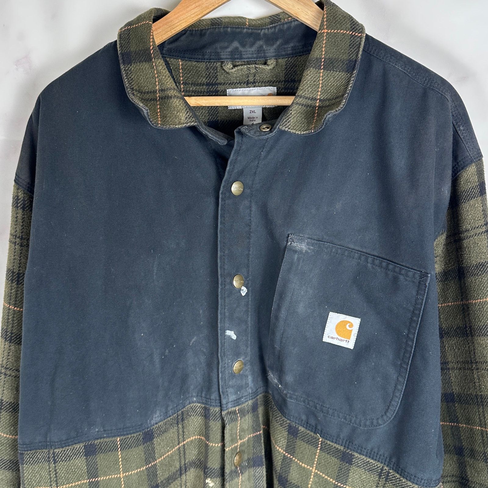 Carhartt Pawnee Plaid Work Shirt Size US XXL / EU 58 / 5 - 2 Thumbnail
