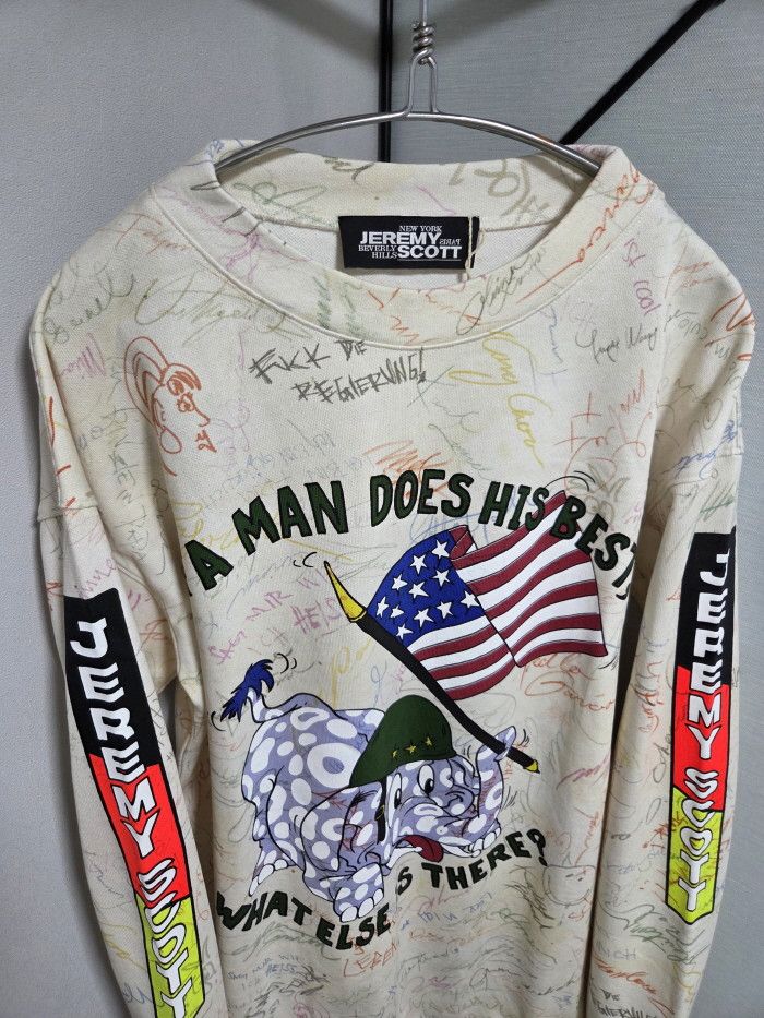 Jeremy Scott jeremy scott signature doodle sweatshirt Size US S / EU 44-46 / 1 - 2 Thumbnail