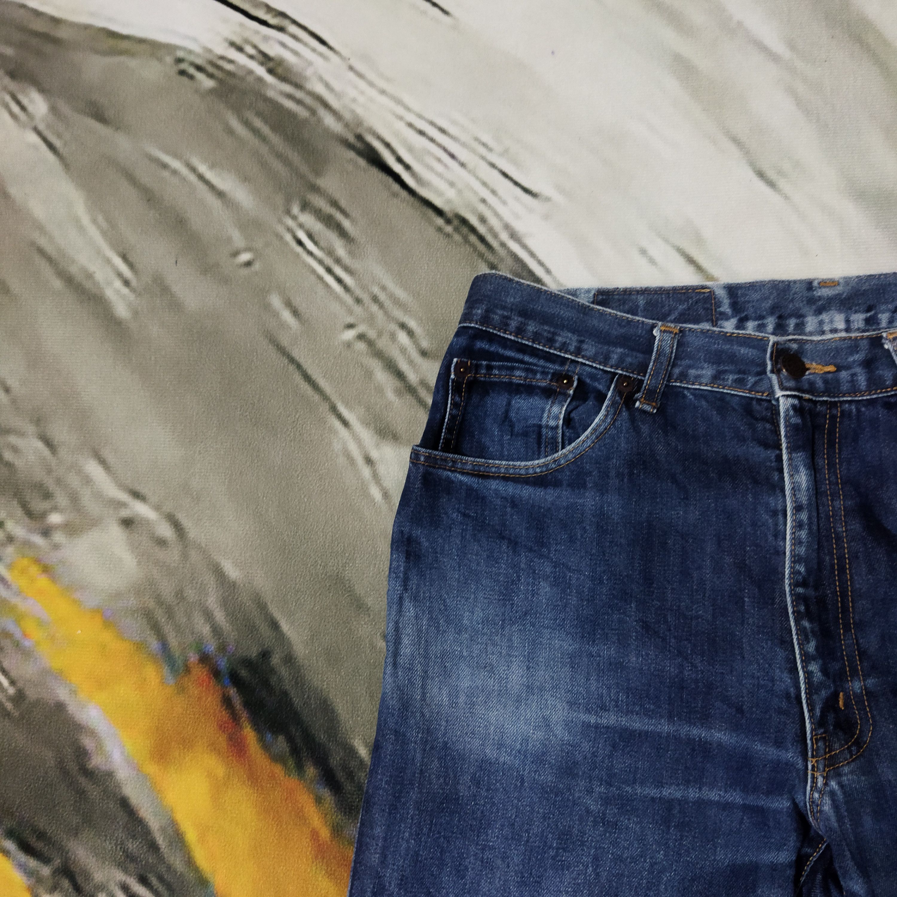 Japanese Brand × Vintage VINTAGE GLHEART DISTRESSED BLUE JEANS PANTS Size US 32 / EU 48 - 4 Thumbnail