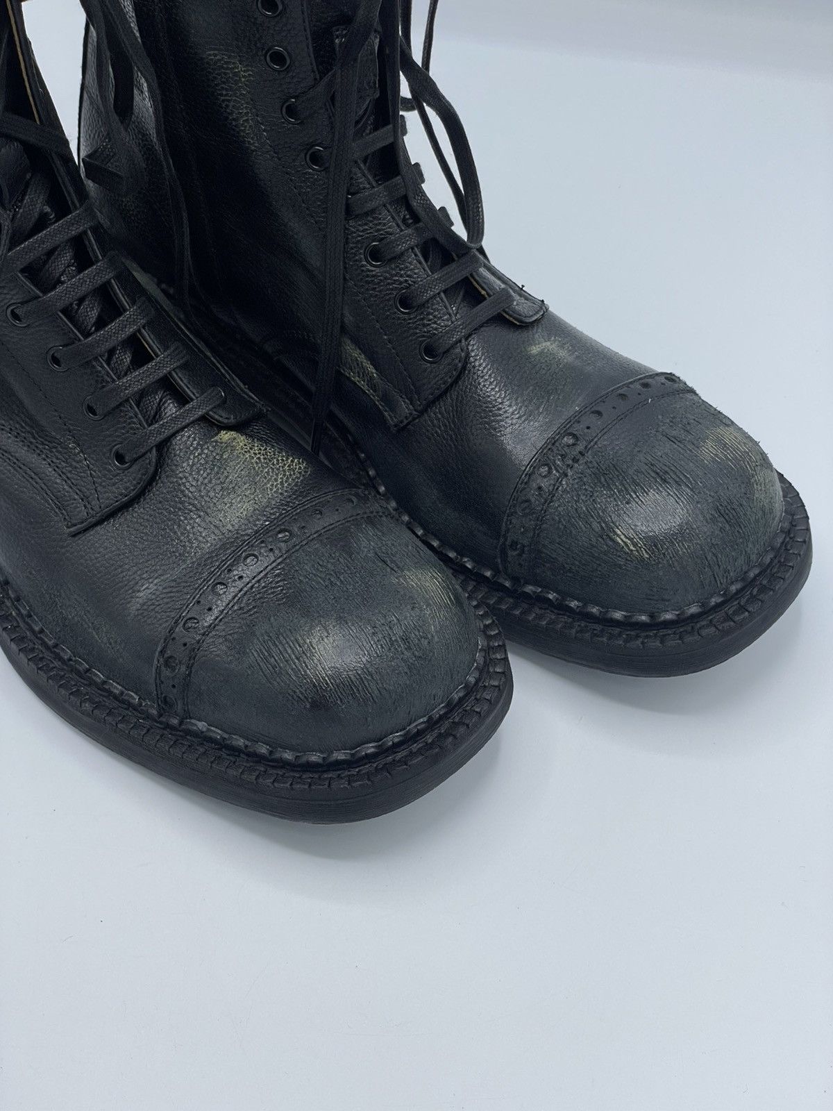 Miu Miu Miu miu - Ankle leather Distressed - Boots Size US 7 / IT 37 - 4 Thumbnail