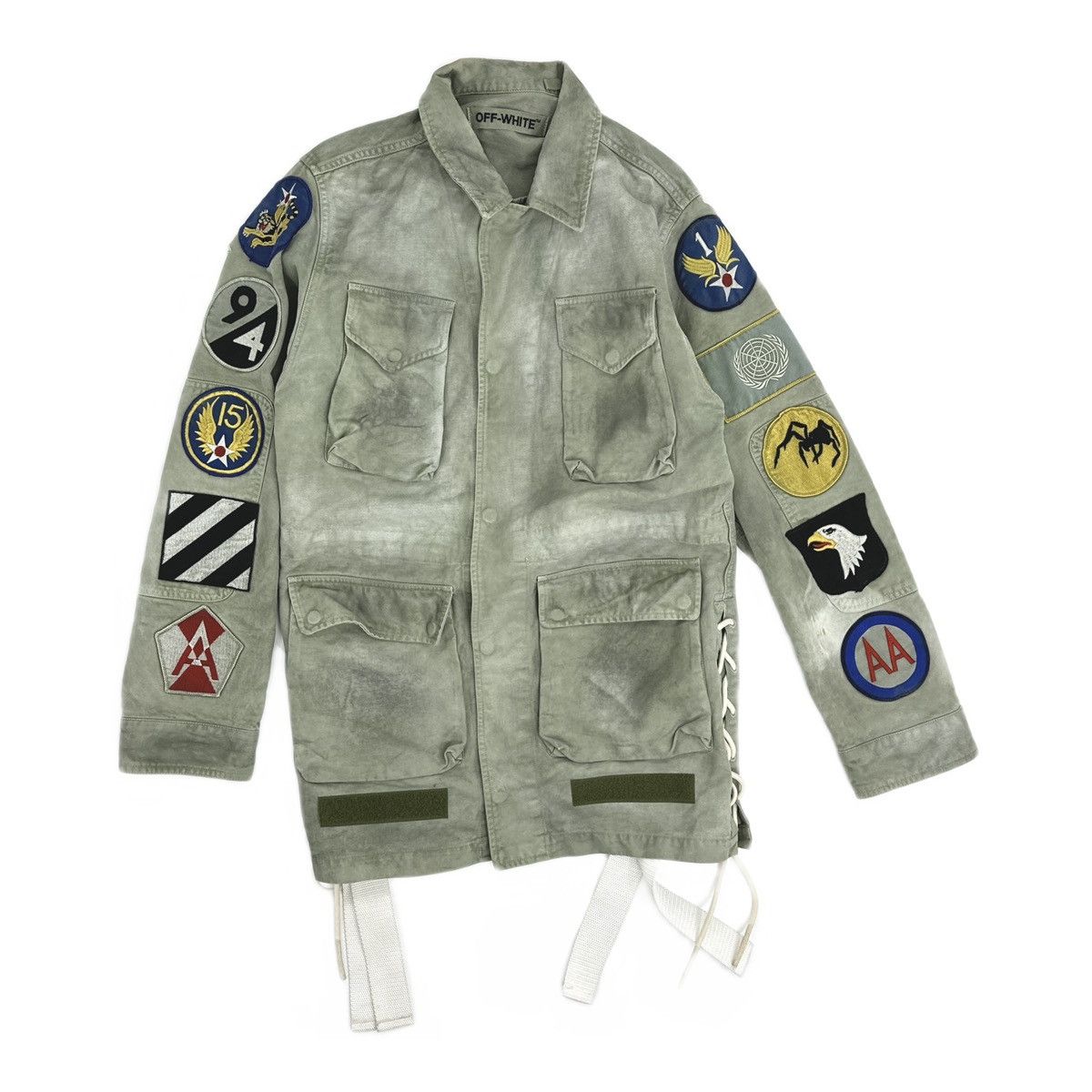 Off-White Off-White Patch Sleeve Military Jacket Size US XS / EU 42 / 0 - 1 Thumbnail
