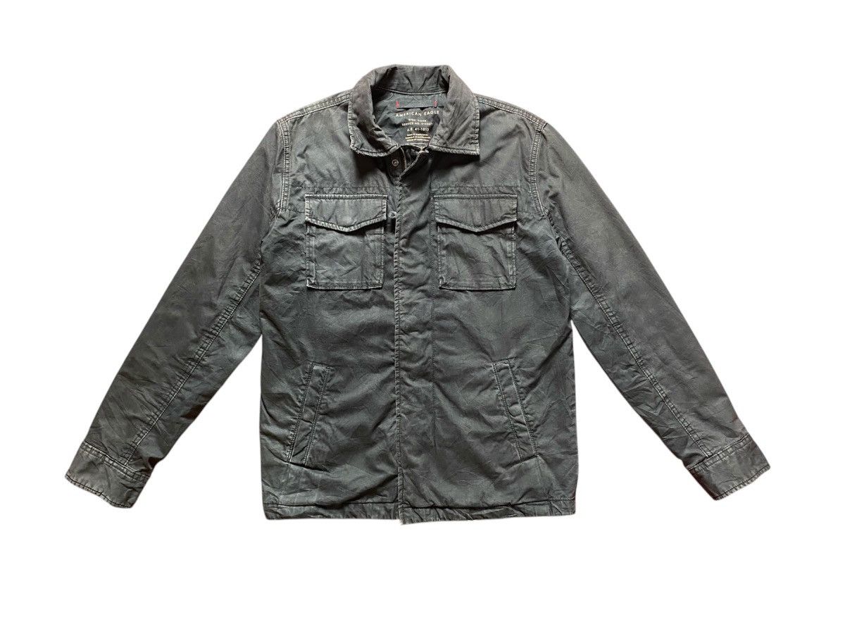 American Eagle Tartan Military Style Jacket