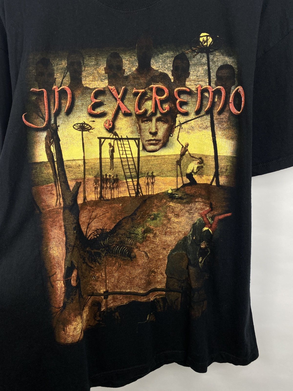 Band Tees 🇩🇪 Vintage 2003 In Extremo Rock Band Germany Long Sleeve Rare Size US XL / EU 56 / 4 - 4 Thumbnail
