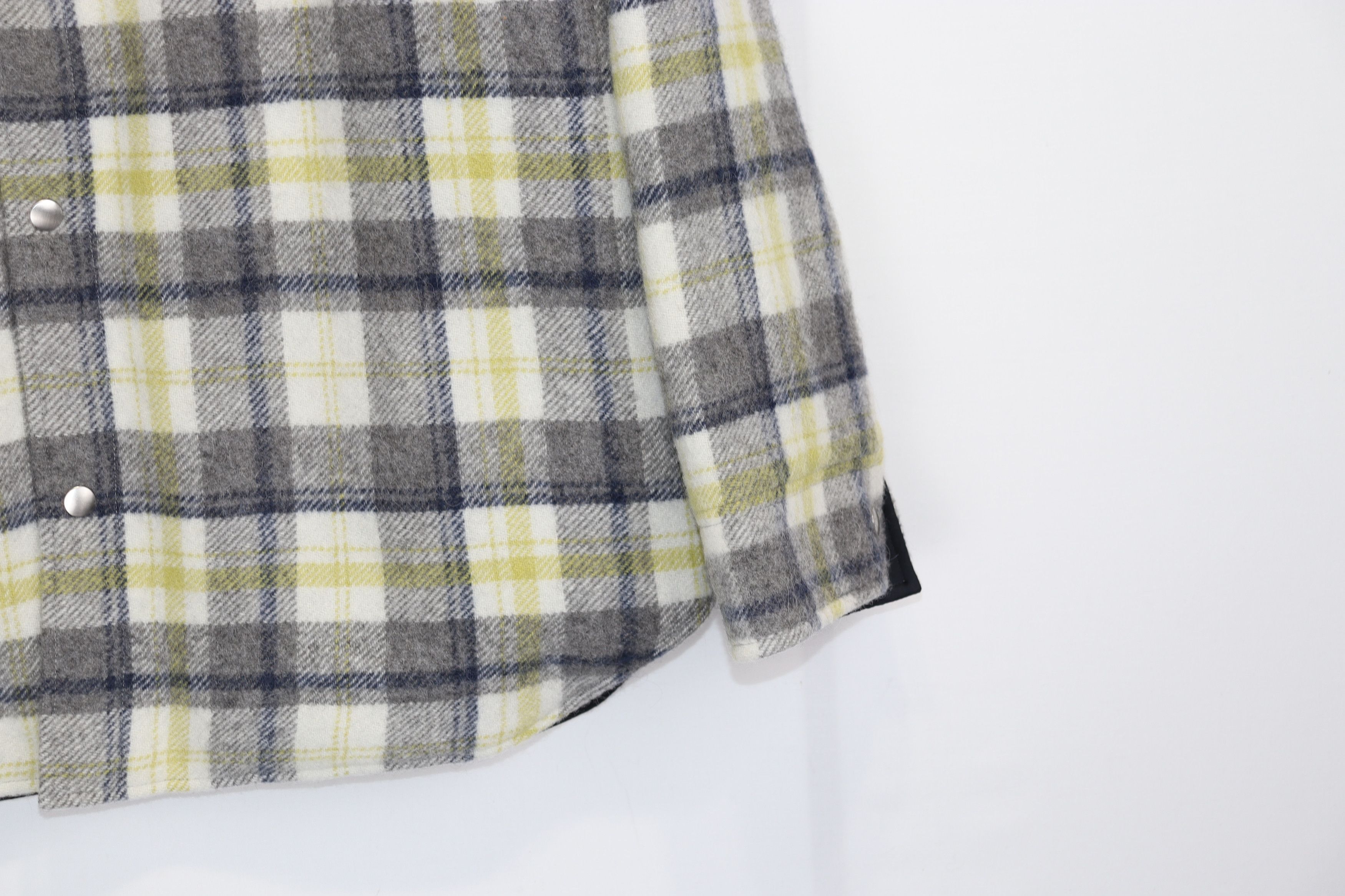 Jil Sander o1rshd1 Outer Wool Check Shirt 09 EMB in Multicolor Size US L / EU 52-54 / 3 - 4 Thumbnail
