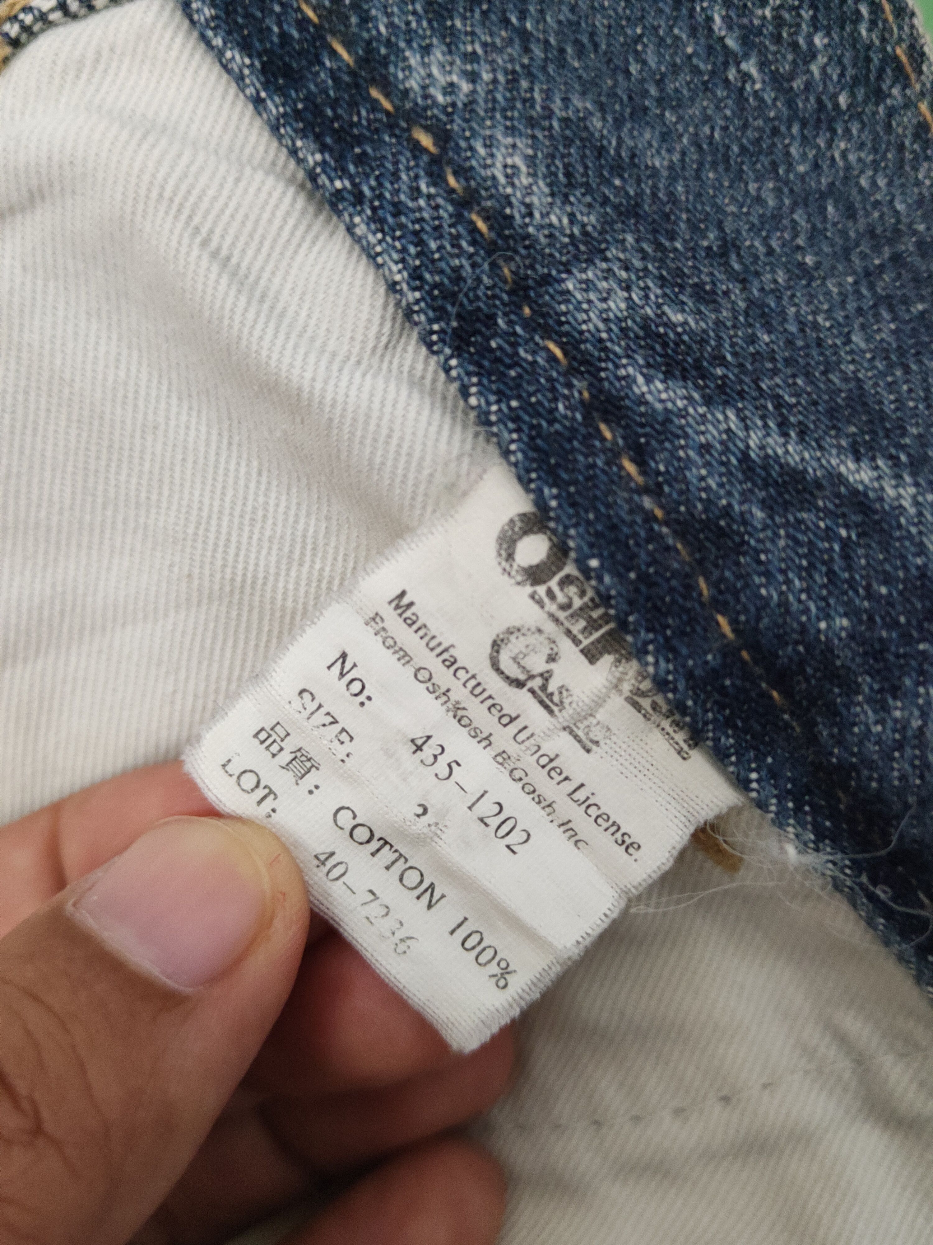 Oshkosh Oshkosh Dark Blue Distressed Ripped denim Jeans #W1378 Size US 38 / EU 54 - 15 Thumbnail