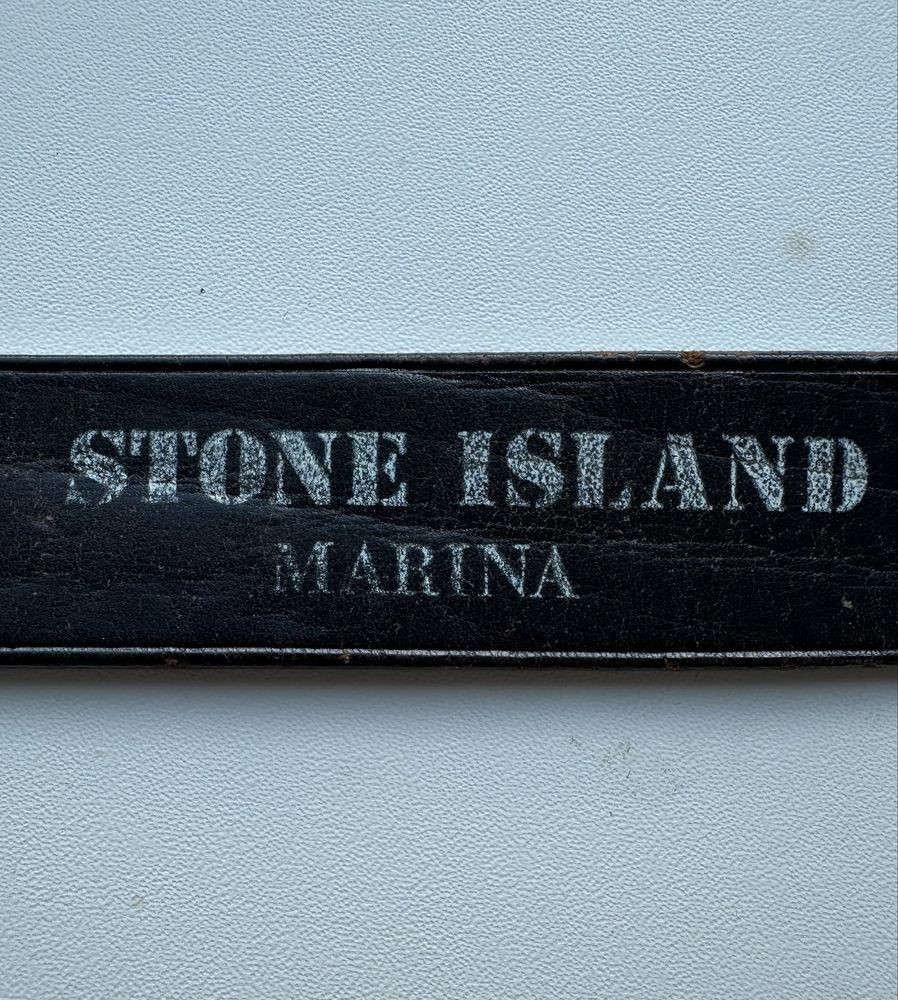 Stone Island Stone Island Marina Vintage Leather Belt Size 30 - 1 Thumbnail