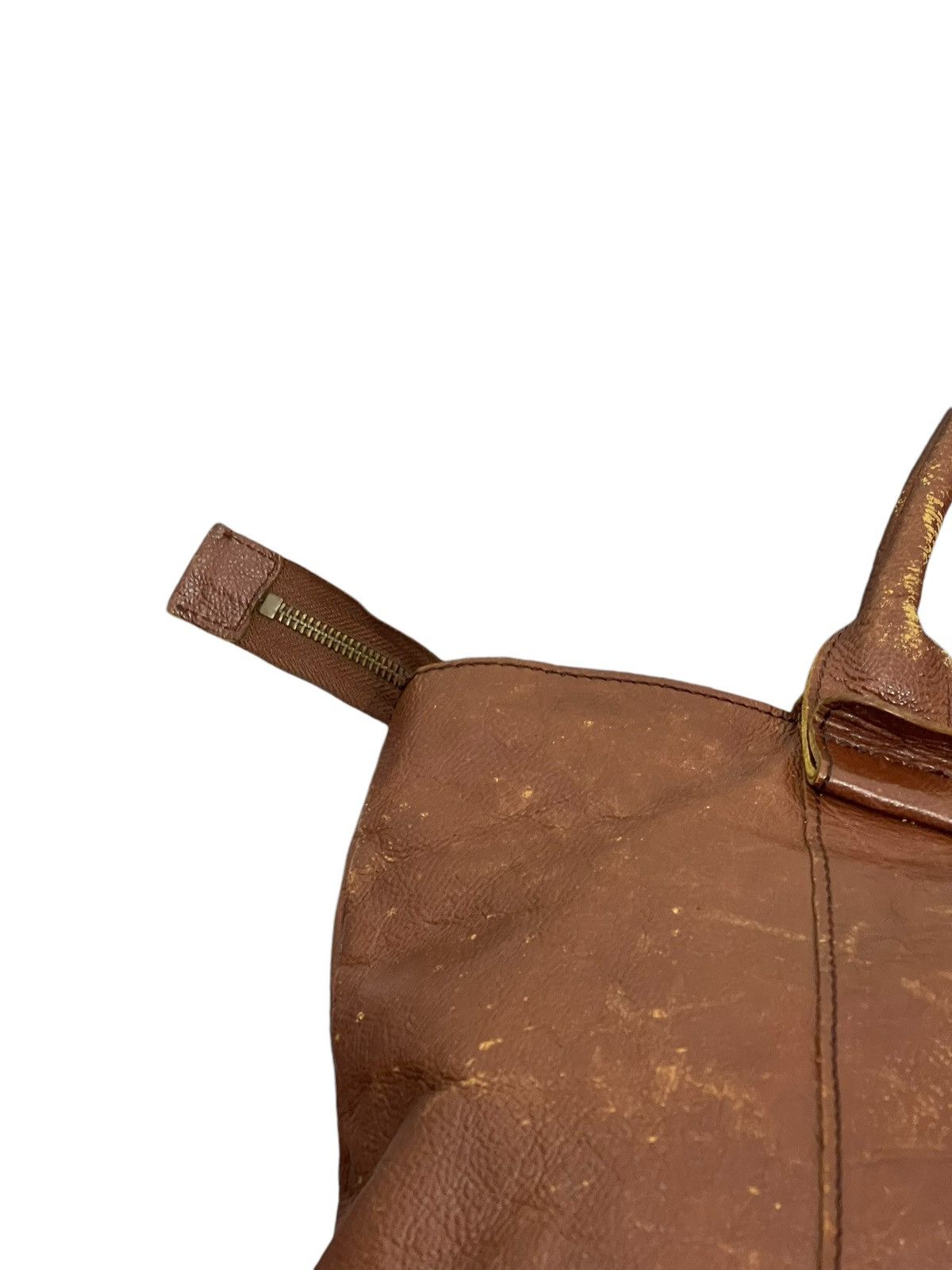Genuine Leather Full Leather Vintage Unknown Tote Shoulder Bag 4🟩 Size ONE SIZE - 18 Thumbnail