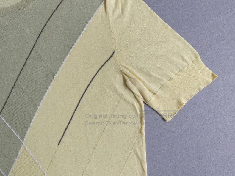 Hermes Hermes Knit short-sleeved t-shirt, light yellow, 100% Sea Size US M / EU 48-50 / 2 - 4 Thumbnail