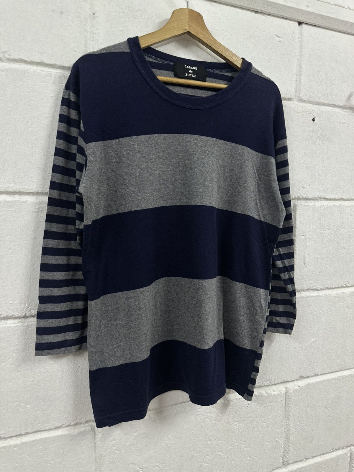 CABANE de ZUCCa CABANE de ZUCCa Stripe Half Sleeve Shirt Size US M / EU 48-50 / 2 - 9 Thumbnail
