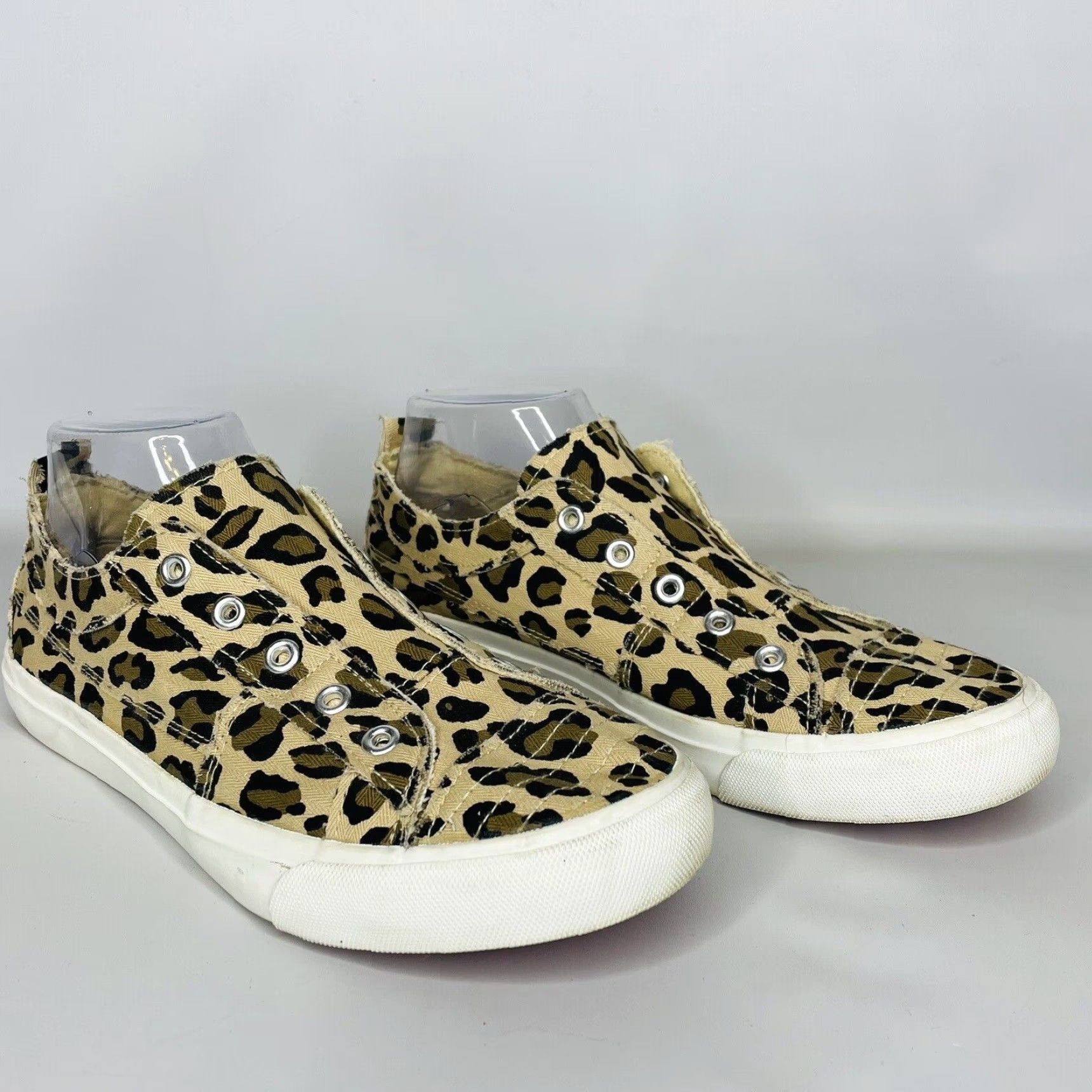 Vintage Corky’s Babalu Leopard Print Slip On Fashion Sneakers Women’s 9 Canvas - Leopard - Casual Travel - Slip On - Womens Size US 9 / IT 39 - 3 Thumbnail