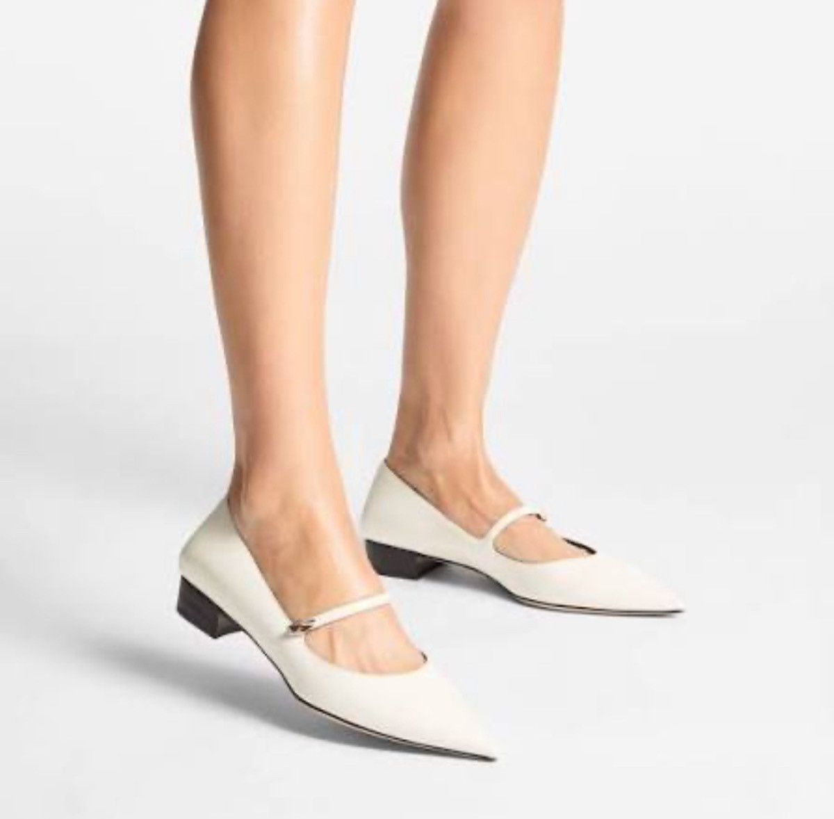 Jimmy Choo Jimmy Choo Carolyn Leather Mary Jane Flats size 38.5 Size US 8.5 / IT 38.5 - 2 Thumbnail
