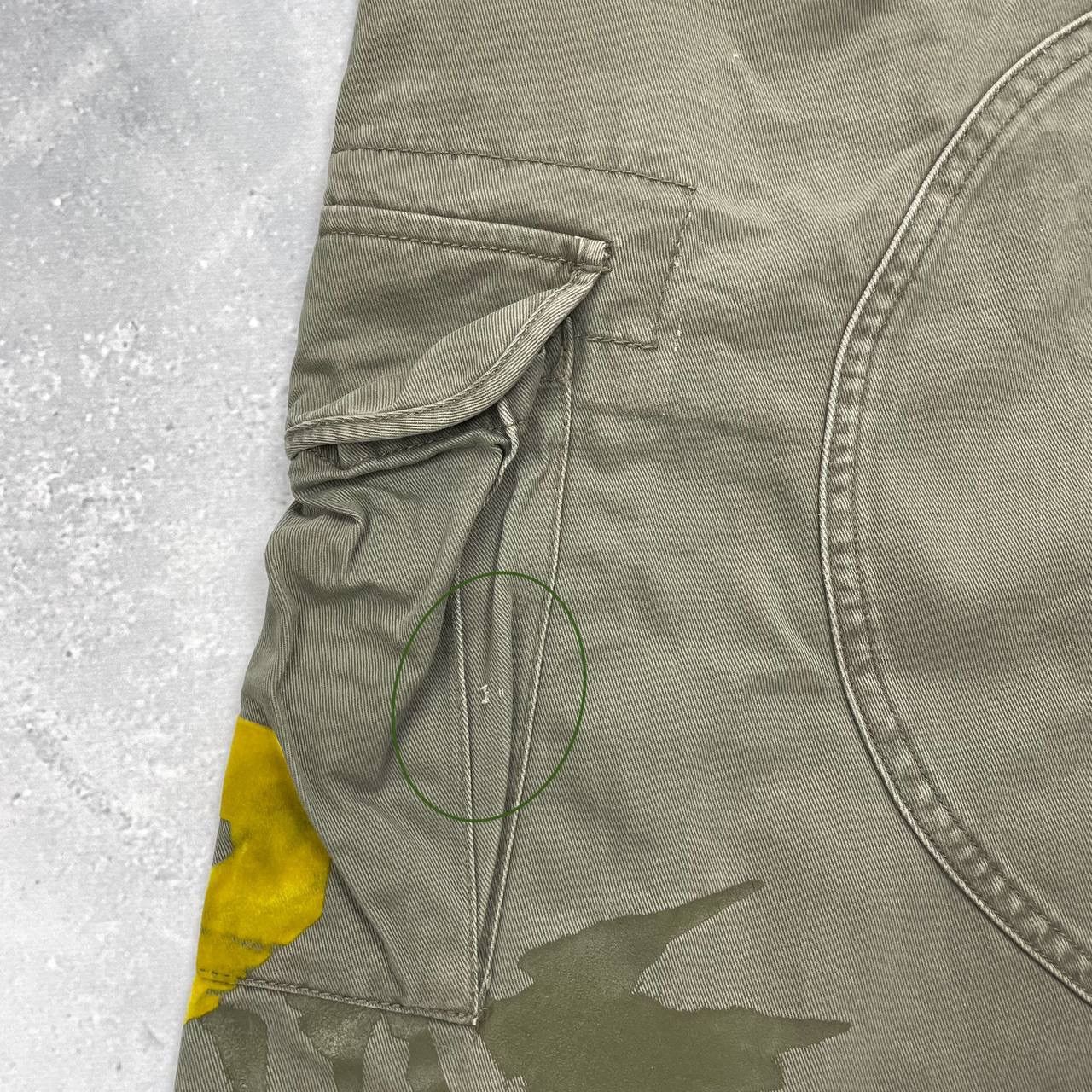 Mambo × Vintage Vintage Mambo Cargo Shorts Faded Olive Green Size 36 Size US 36 / EU 52 - 22 Thumbnail