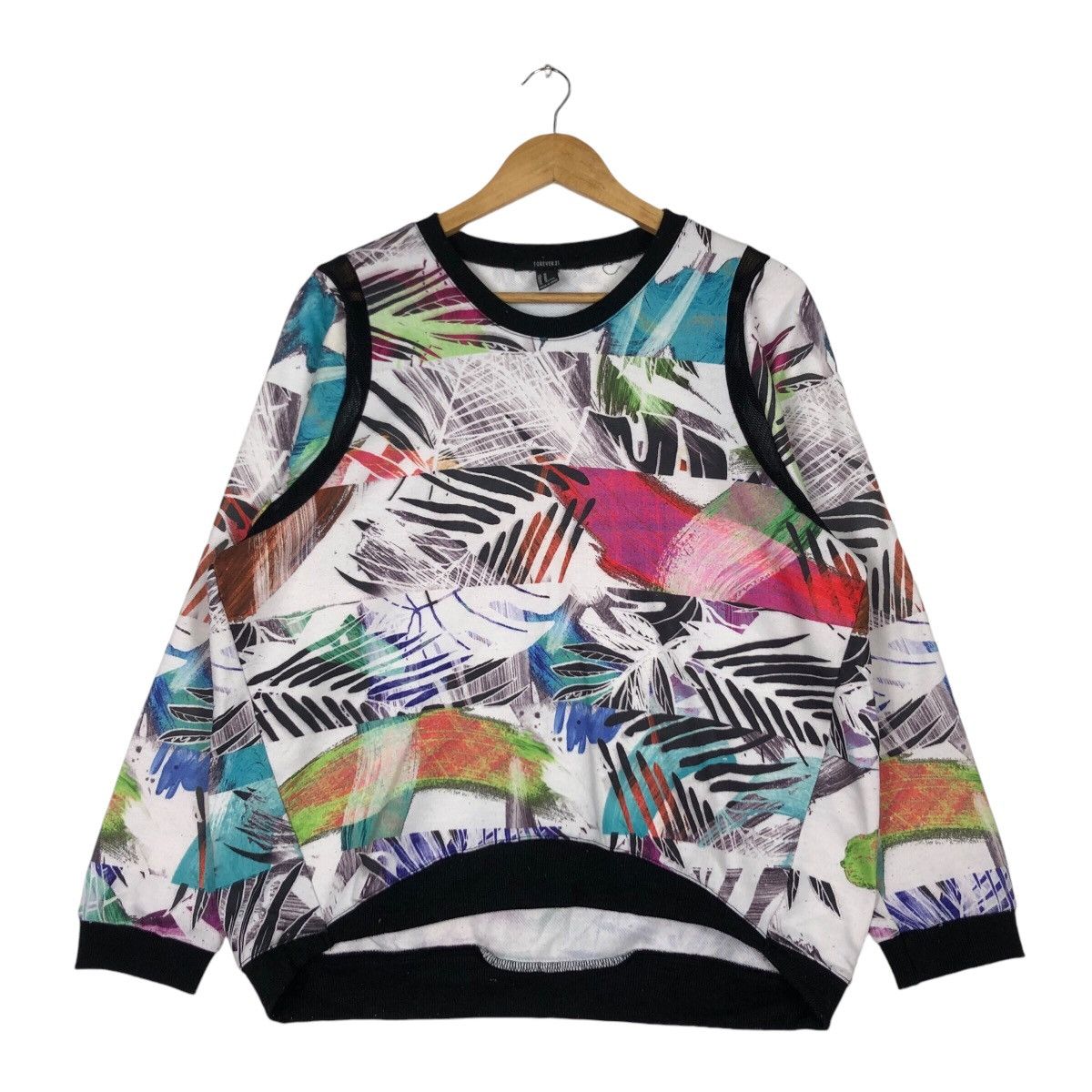 Japanese Brand Colorful Sweatshirt Ski Surfing Wear 90s Medium Size US M / EU 48-50 / 2 - 1 Thumbnail