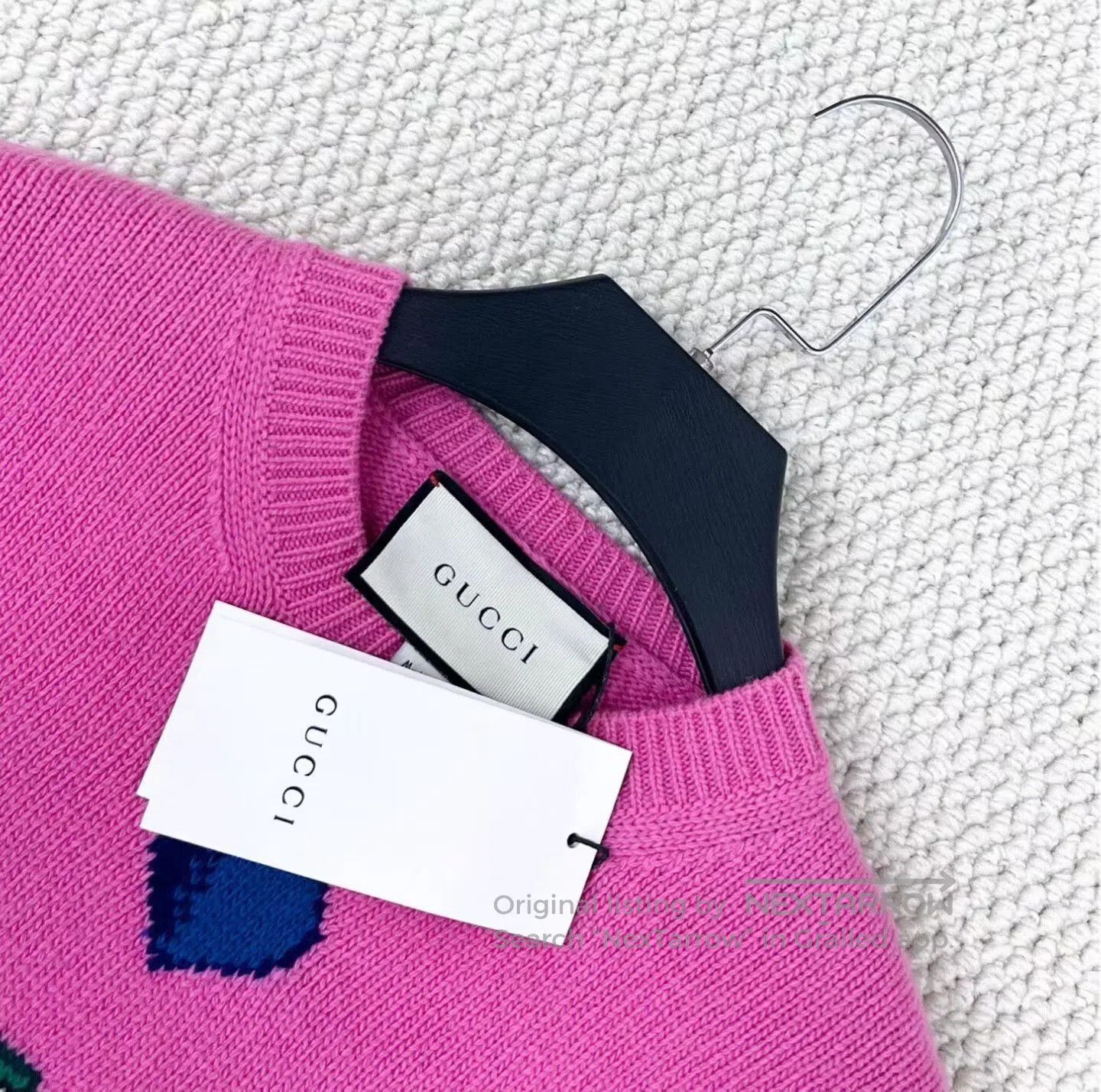 Gucci Gucci Limited Pink 25 Logo Knit Sweater. Size XXS / US 00 / IT 34 - 3 Thumbnail