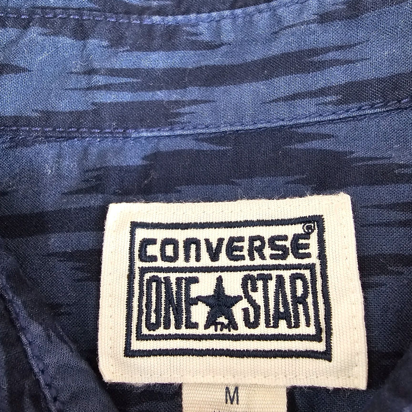 Converse Converse Shirt Mens M Blue Casual Long Sleeve Knit Button Up Pockets Size US M / EU 48-50 / 2 - 3 Thumbnail