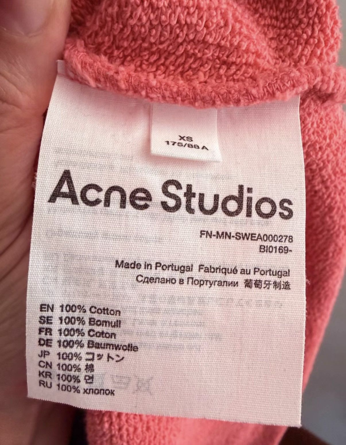Acne Studios Acne Studios Geometric Embroidered Logo Sweatshirt K37 Size US S / EU 44-46 / 1 - 4 Thumbnail