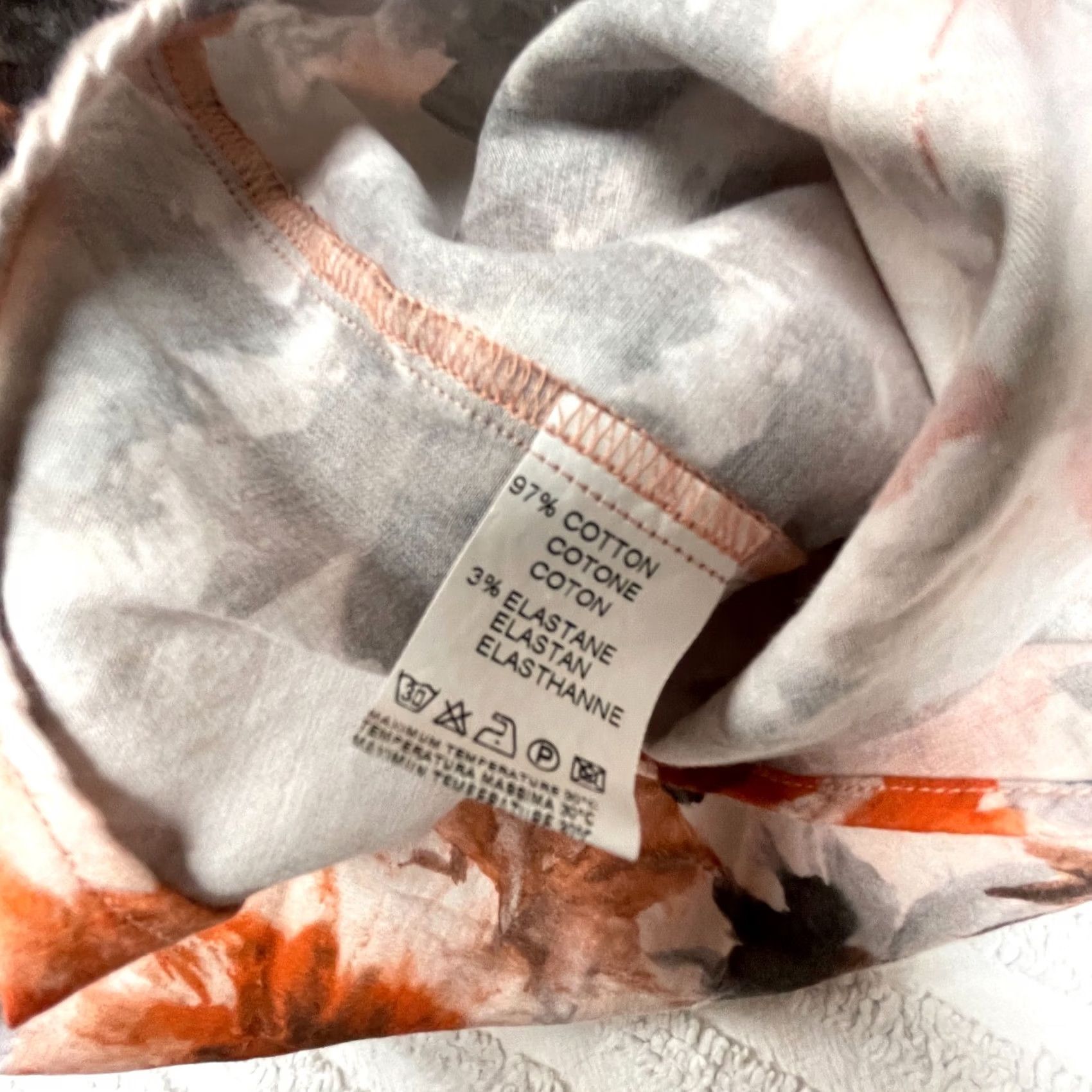 Robert Talbott Robert Talbott Womens Size 6 Brown Orange Floral Long Sleeve Shirt Wide-Cuffs Size M / US 6-8 / IT 42-44 - 5 Thumbnail
